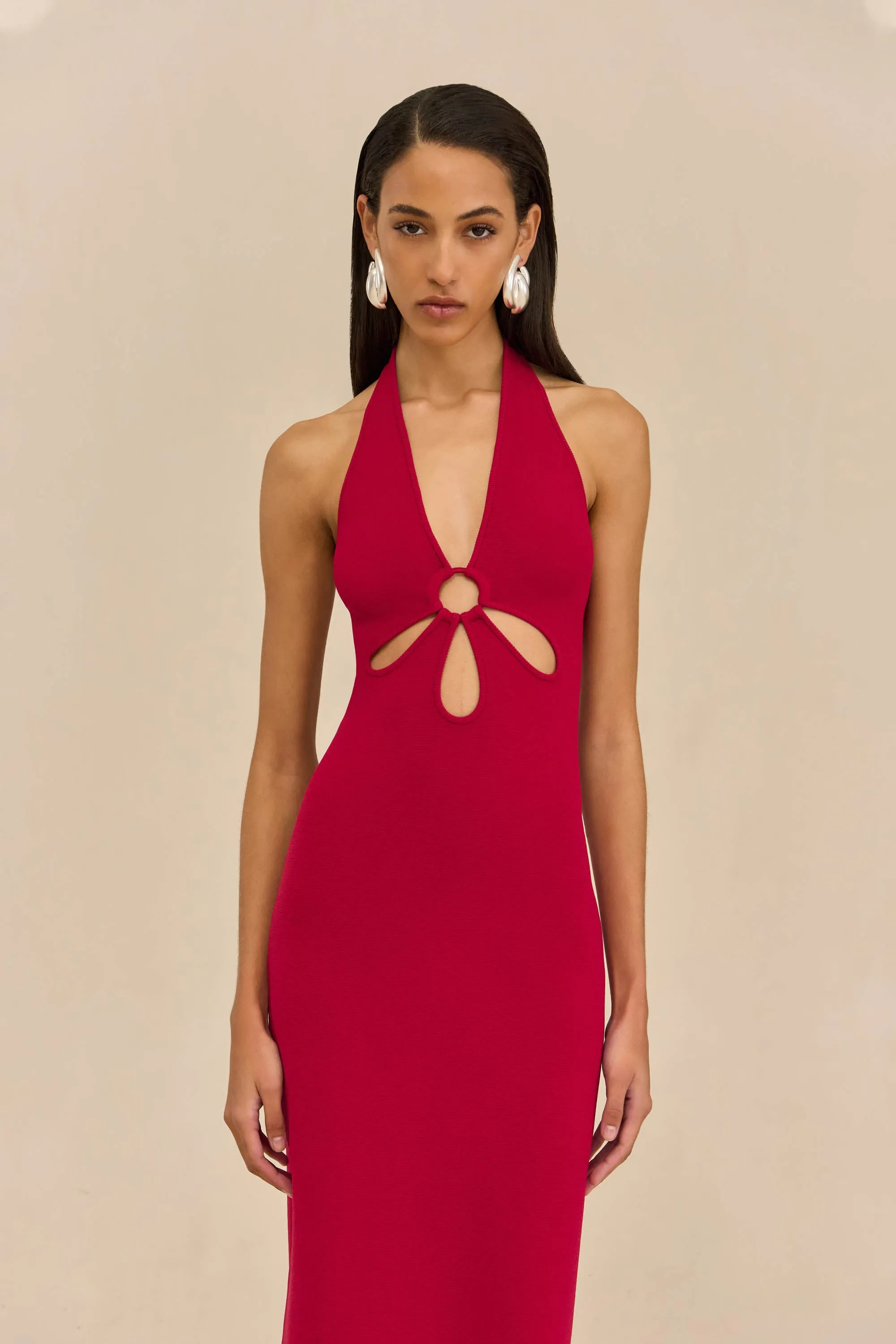 VINNA KNIT DRESS - MERLOT sold by Cult Gaia product image thumbnail 3