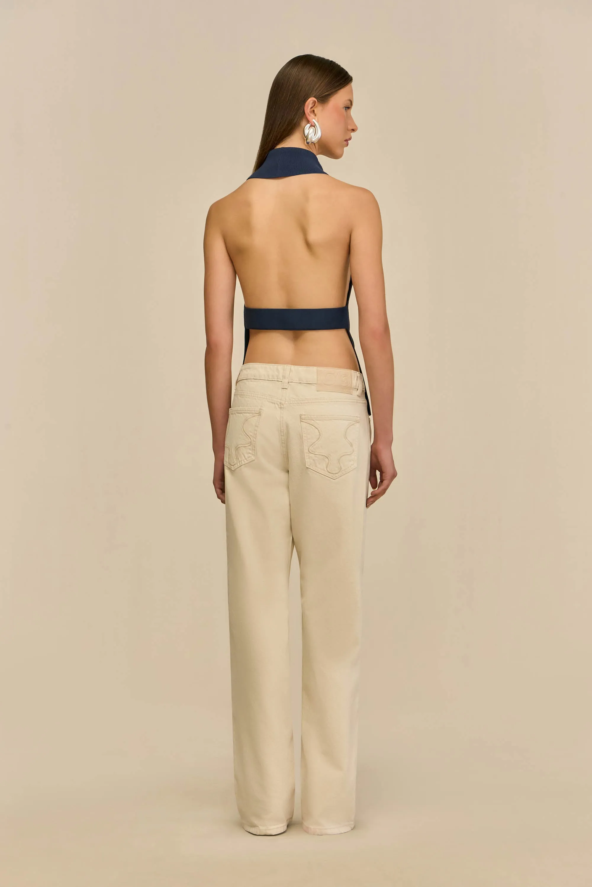 WAKE KNIT TOP - DEEP LAKE sold by Cult Gaia product image thumbnail 2