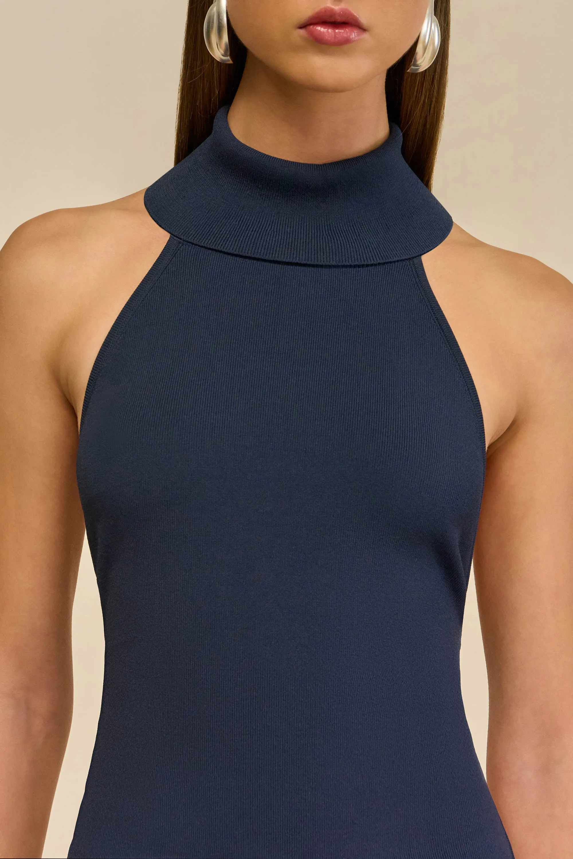 WAKE KNIT TOP - DEEP LAKE sold by Cult Gaia product image thumbnail 4