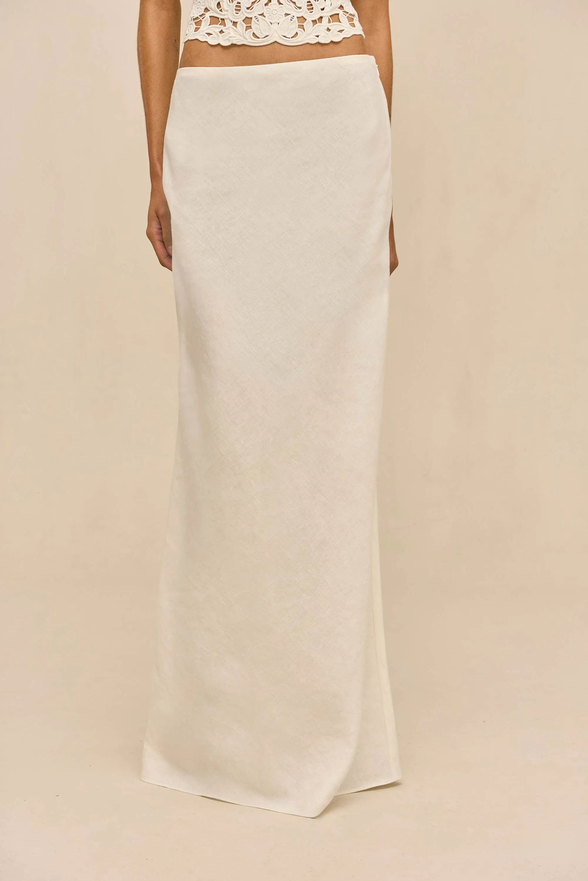 CHANTEL SKIRT - OFF WHITE LINEN sold by Cult Gaia product image thumbnail 2