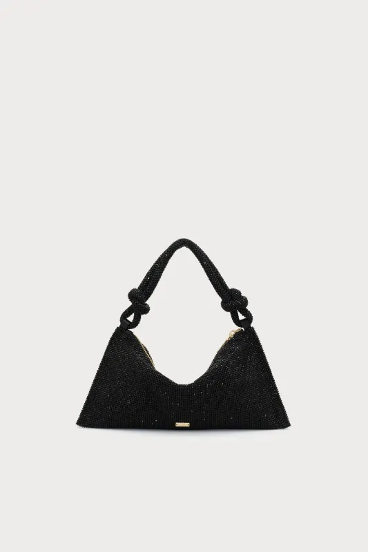 HERA NANO SHOULDER BAG - BLACK RHINESTONE sold by Cult Gaia