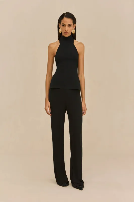 STACIE PANT - BLACK CREPE made by Cult Gaia