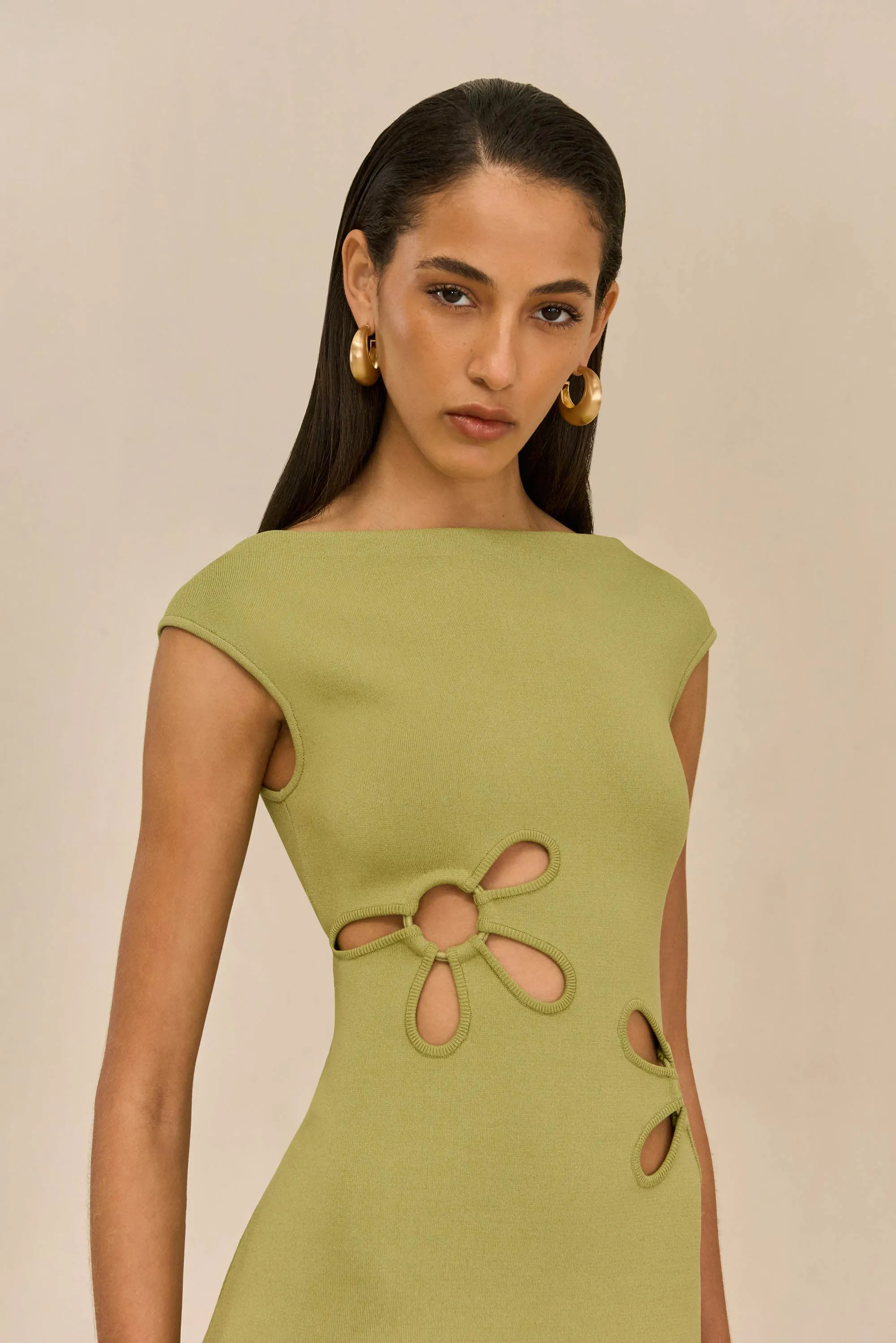 YUDI KNIT DRESS - PASTURE sold by Cult Gaia product image thumbnail 4