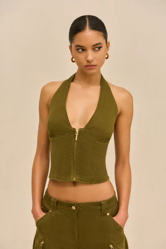 DAVEY TOP - ROSEMARY sold by Cult Gaia