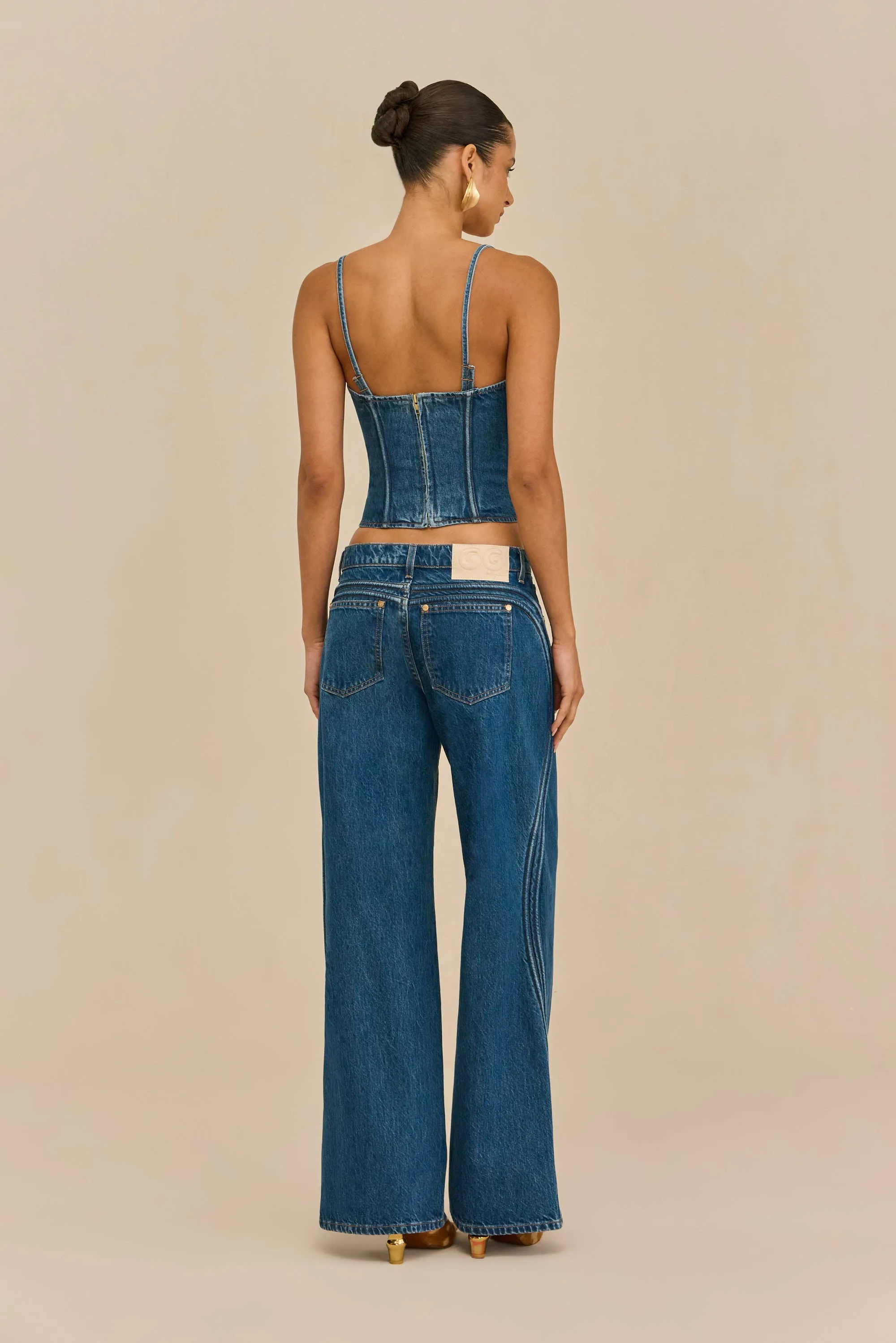 MAJA PANT - 80S BLUE sold by Cult Gaia product image thumbnail 5