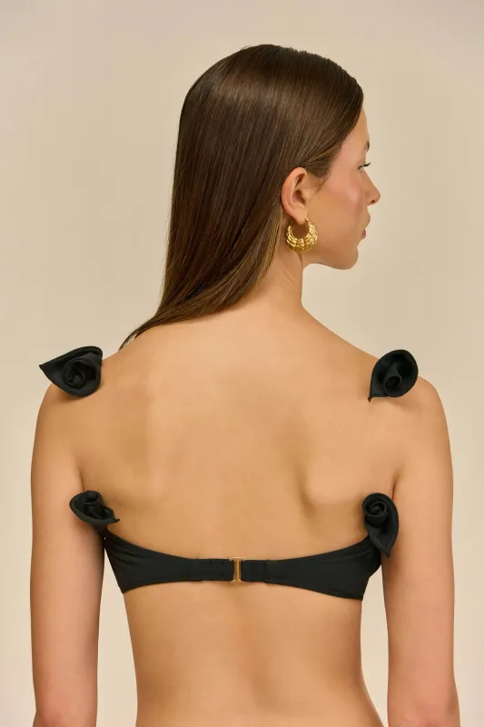 MAEVA BIKINI TOP - BLACK sold by Cult Gaia