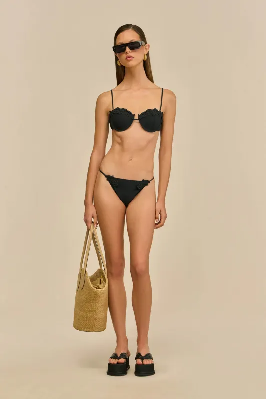 GRETA BIKINI BOTTOM - BLACK sold by Cult Gaia