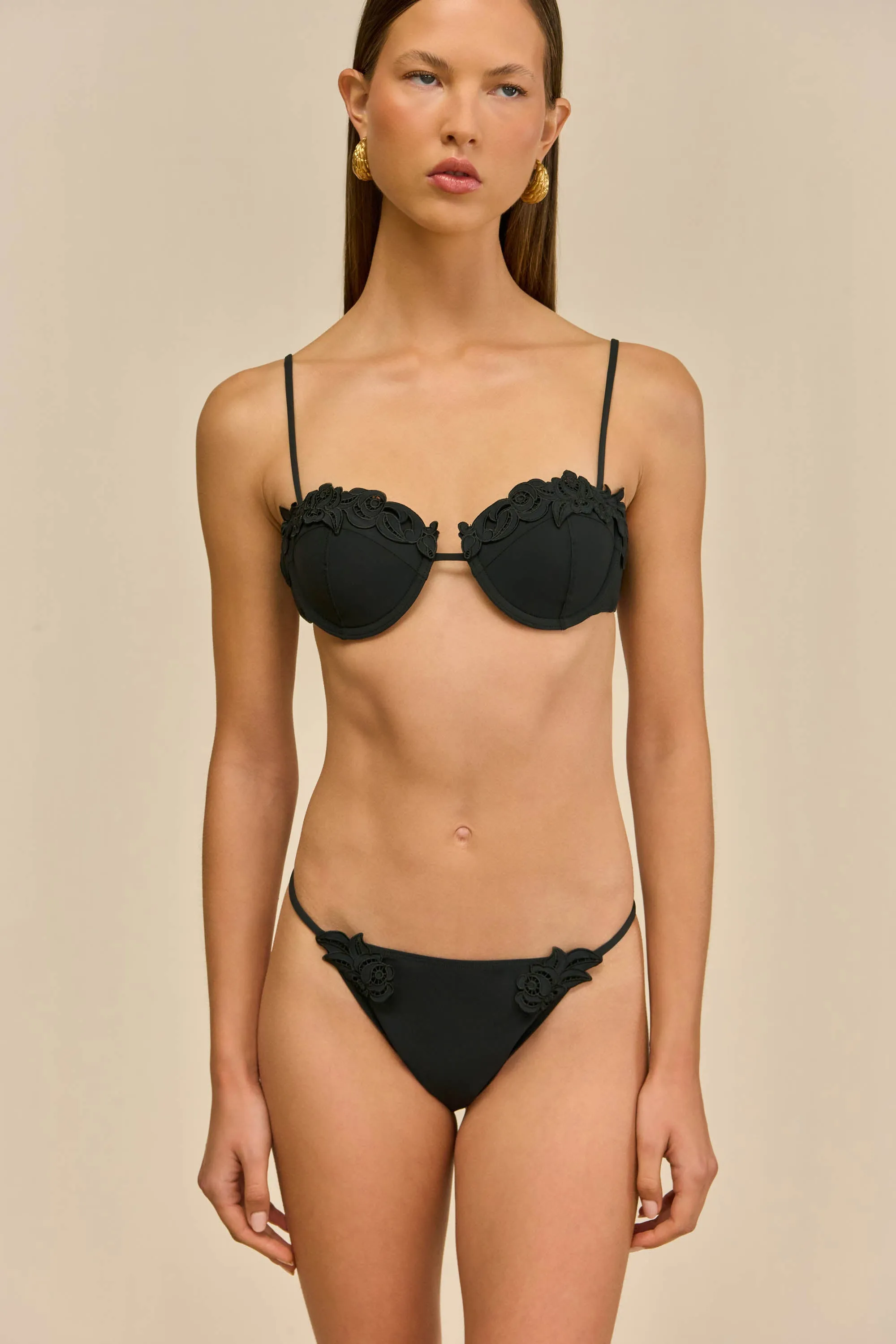 GRETA BIKINI TOP - BLACK sold by Cult Gaia product image thumbnail 3