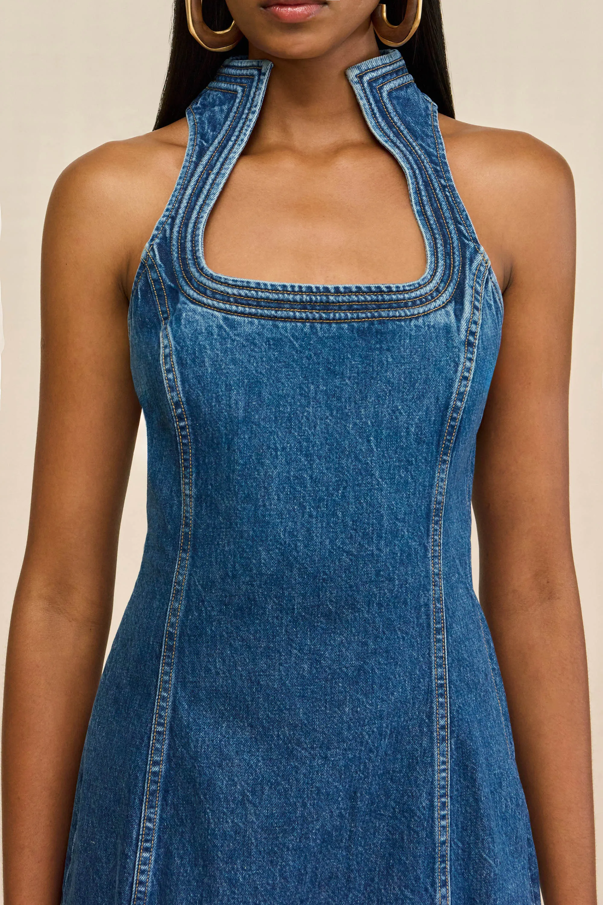 AZURA DRESS - 80S BLUE sold by Cult Gaia product image thumbnail 2