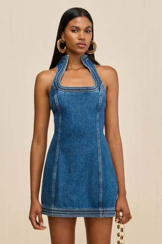 AZURA DRESS - 80S BLUE sold by Cult Gaia