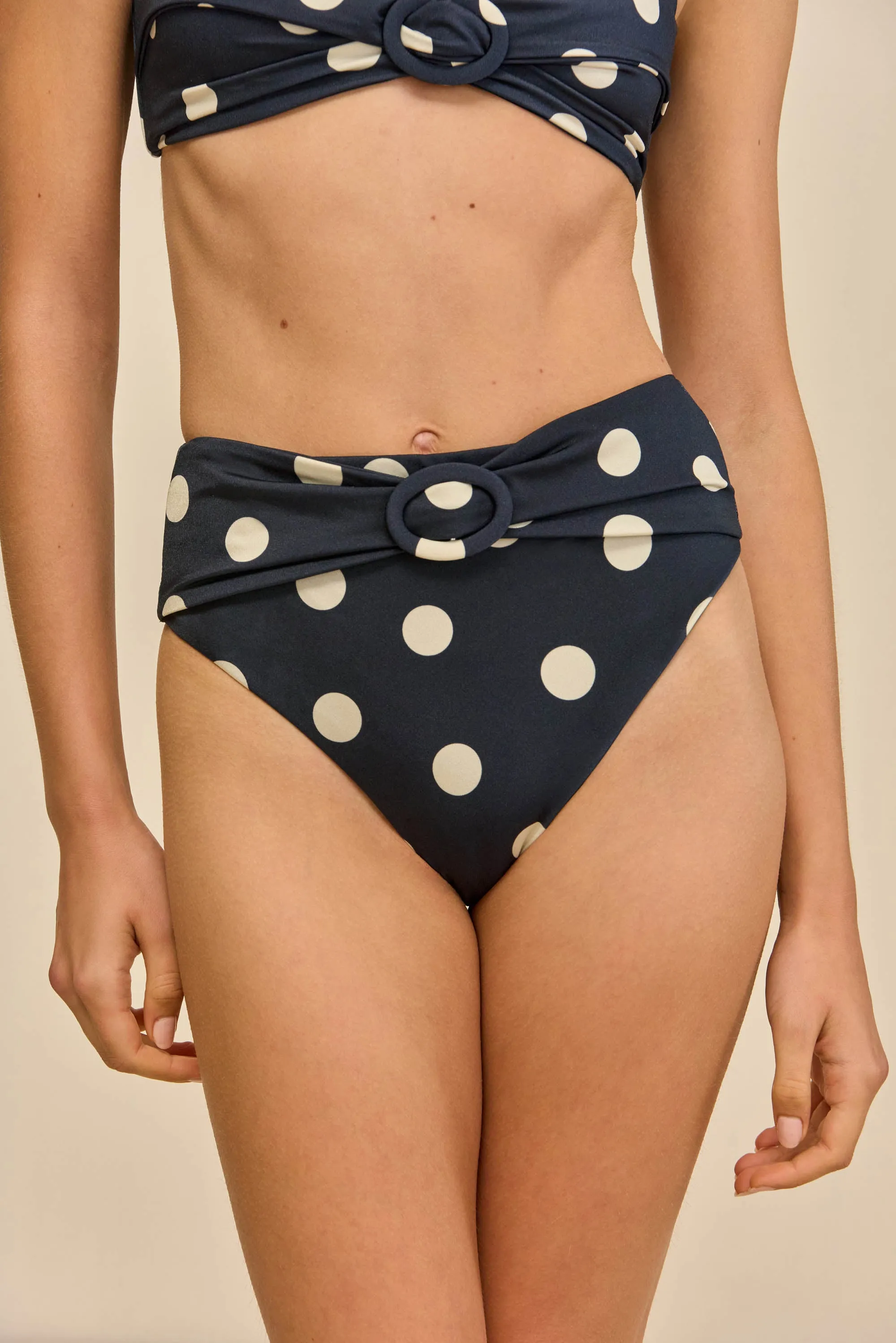 ALOUETTE BIKINI BOTTOM - SMALL DOT DEEP LAKE sold by Cult Gaia product image thumbnail 2