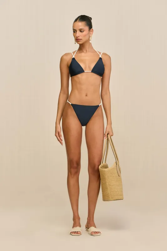 CHRISSY BIKINI BOTTOM - DEEP LAKE sold by Cult Gaia