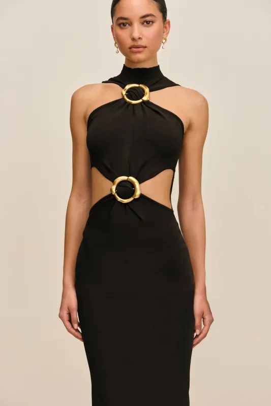 AMBAR KNIT DRESS - BLACK sold by Cult Gaia