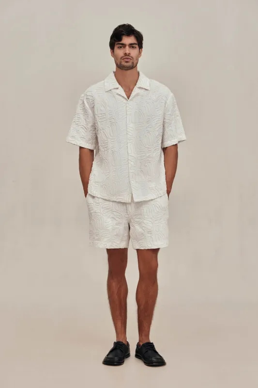 LUCIO SHORT - OFF WHITE MULTI sold by Cult Gaia