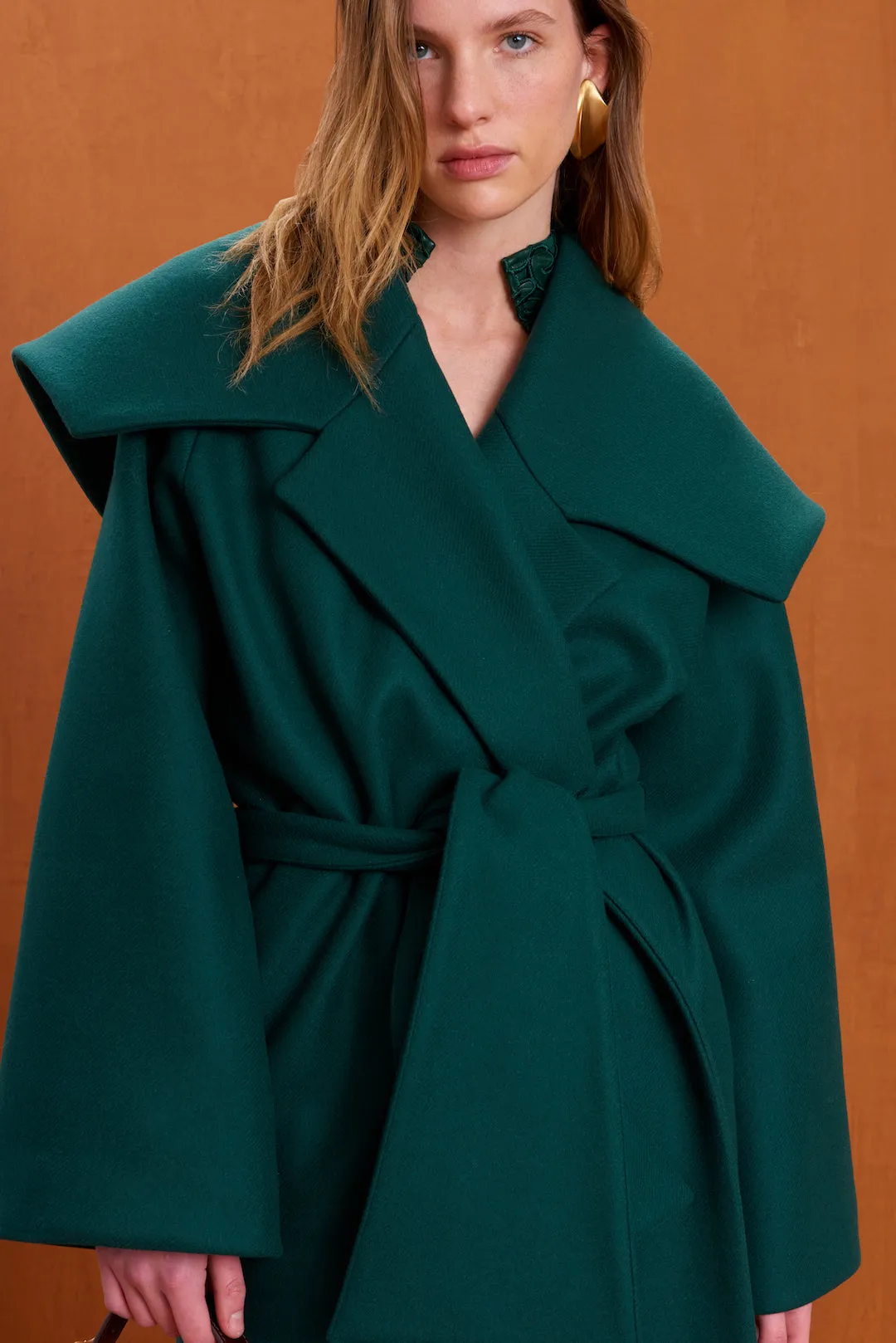 NIX COAT - FOREST GREEN sold by Cult Gaia