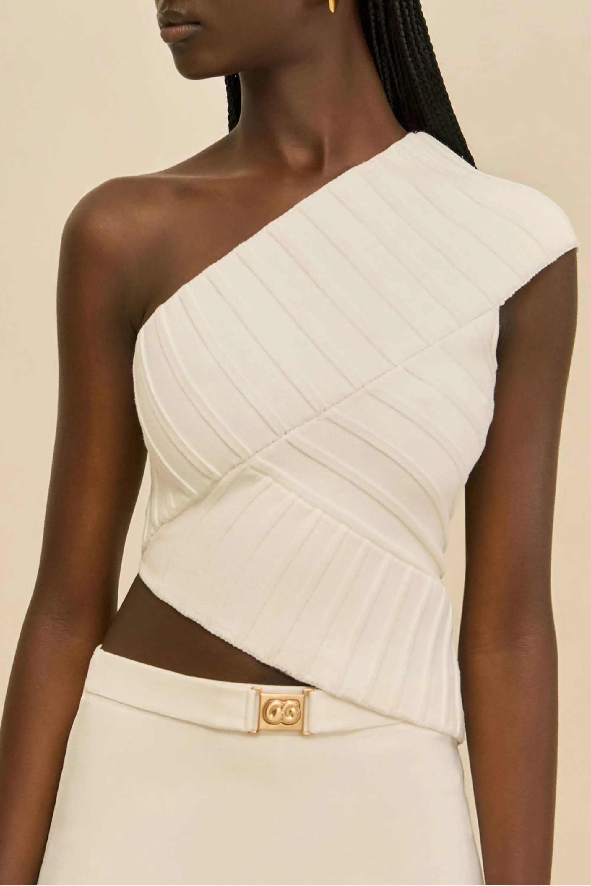 ANDERSON KNIT TOP - OFF WHITE sold by Cult Gaia