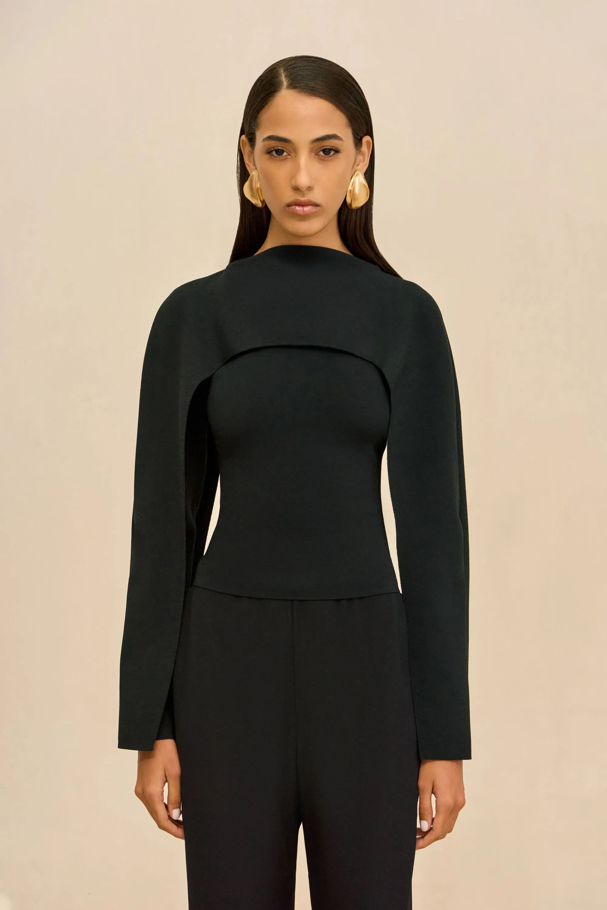 ALKA KNIT TOP - BLACK sold by Cult Gaia product image thumbnail 3
