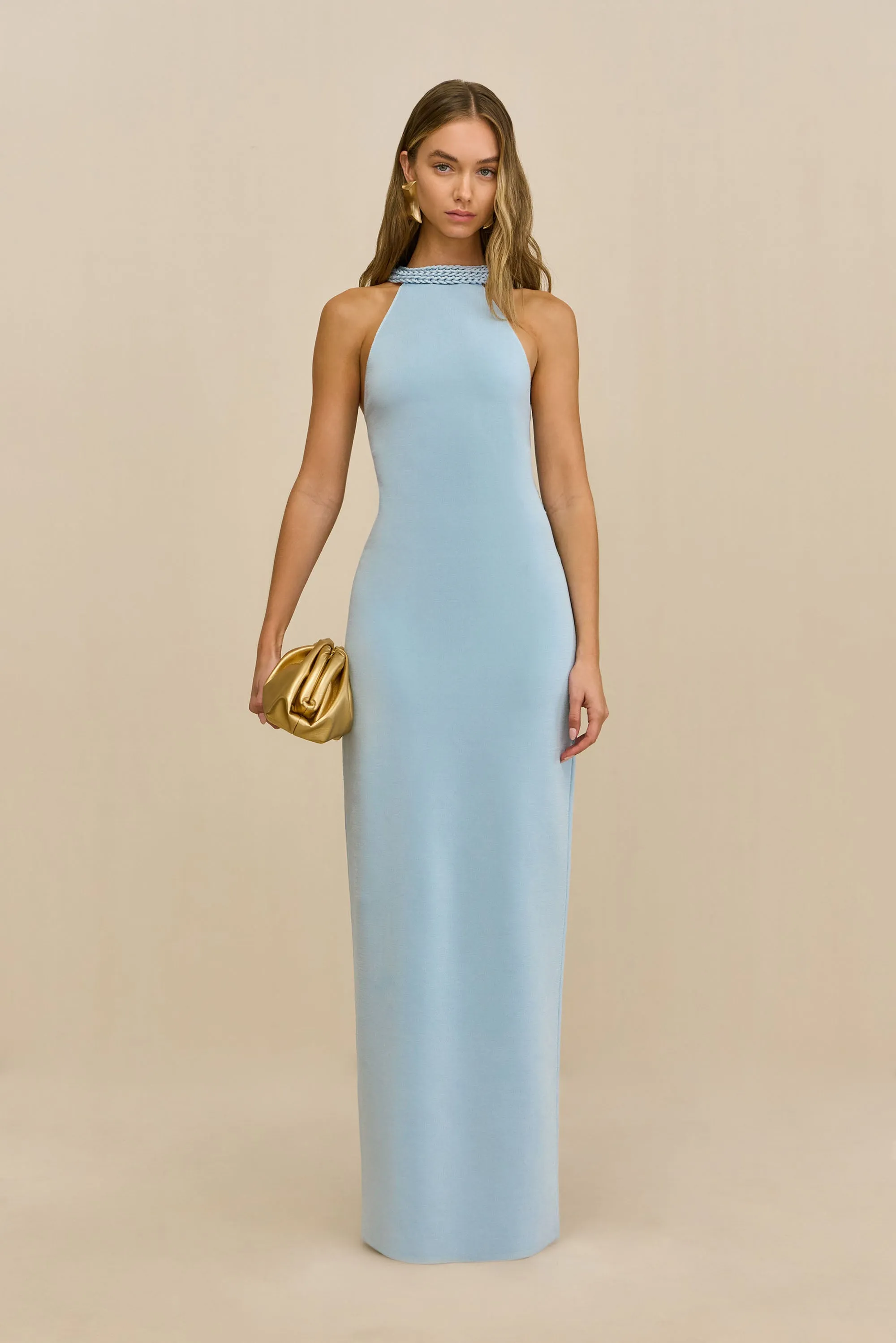 CASSIDY KNIT GOWN - COASTAL sold by Cult Gaia