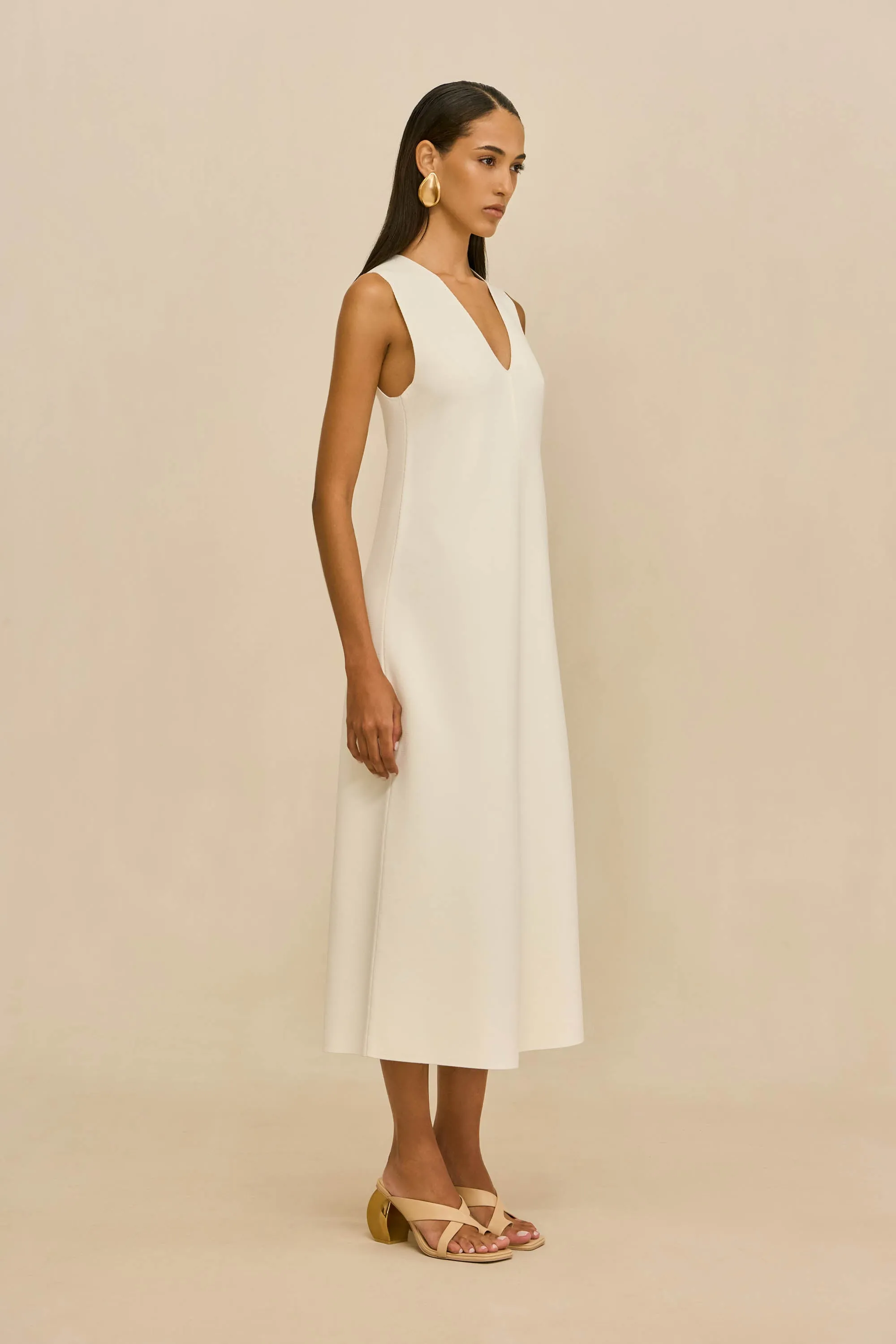 VIOLLET KNIT DRESS - OFF WHITE sold by Cult Gaia product image thumbnail 5