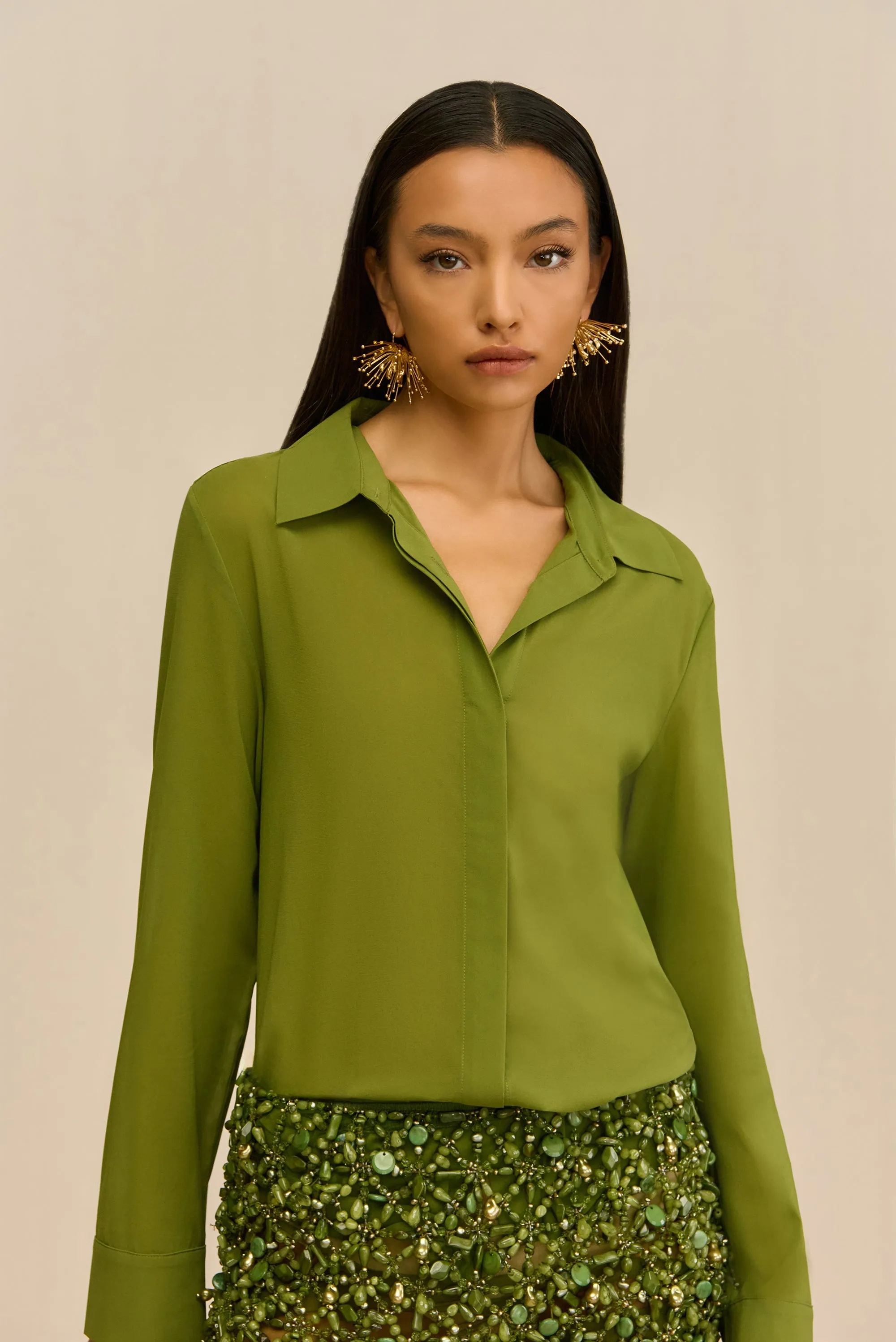 CYNARA TOP - DEEP PASTURE sold by Cult Gaia