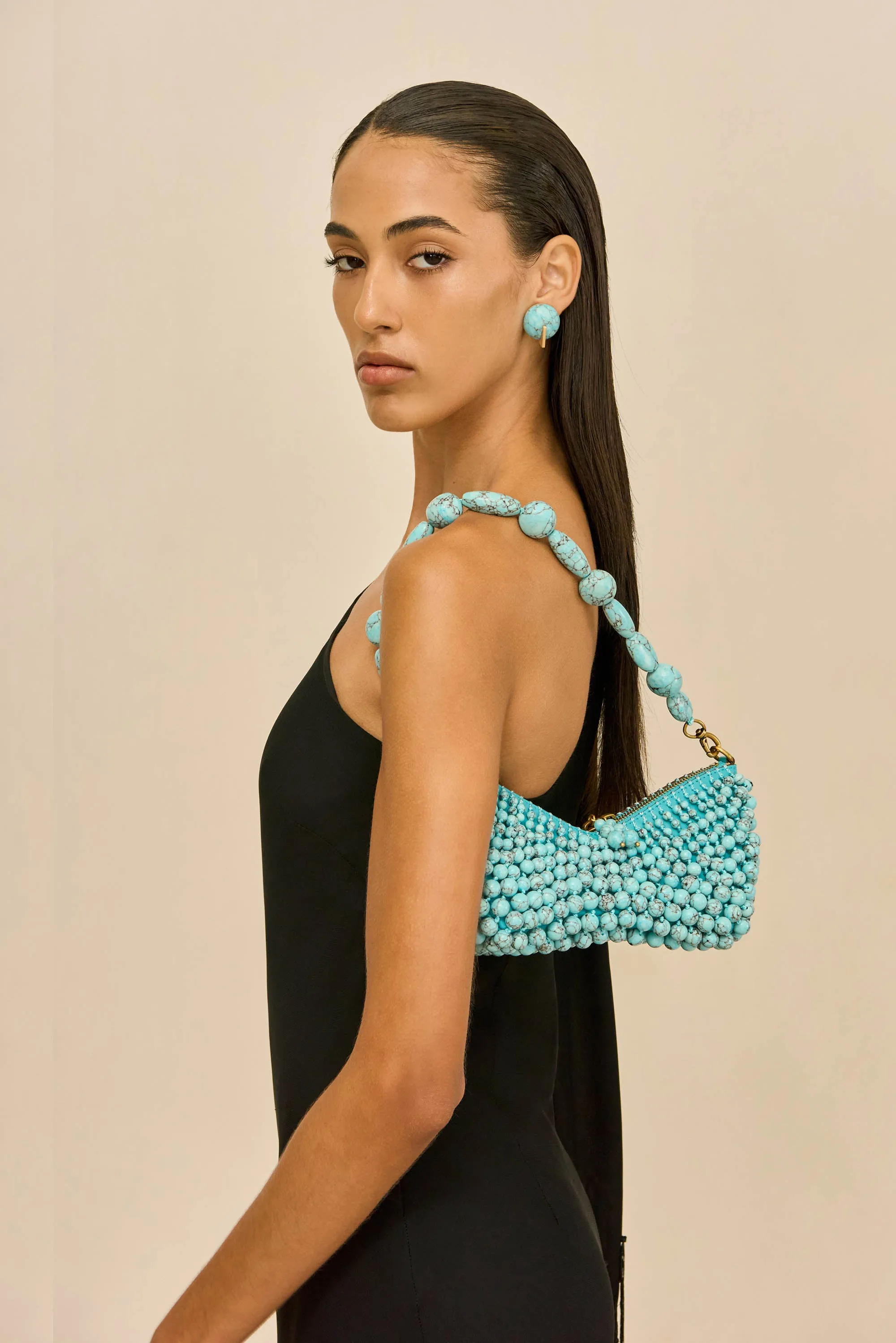 MERCIER MINI SHOULDER BAG - IBIZA TURQUOISE sold by Cult Gaia product image thumbnail 3