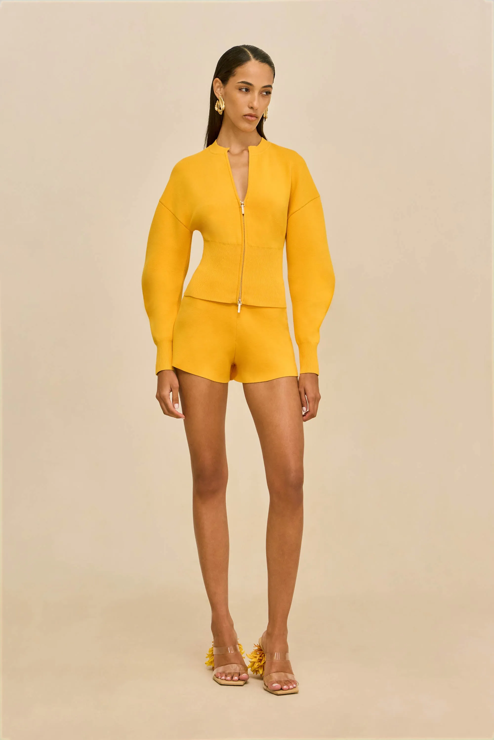 ACE KNIT SHORT - MARIGOLD sold by Cult Gaia