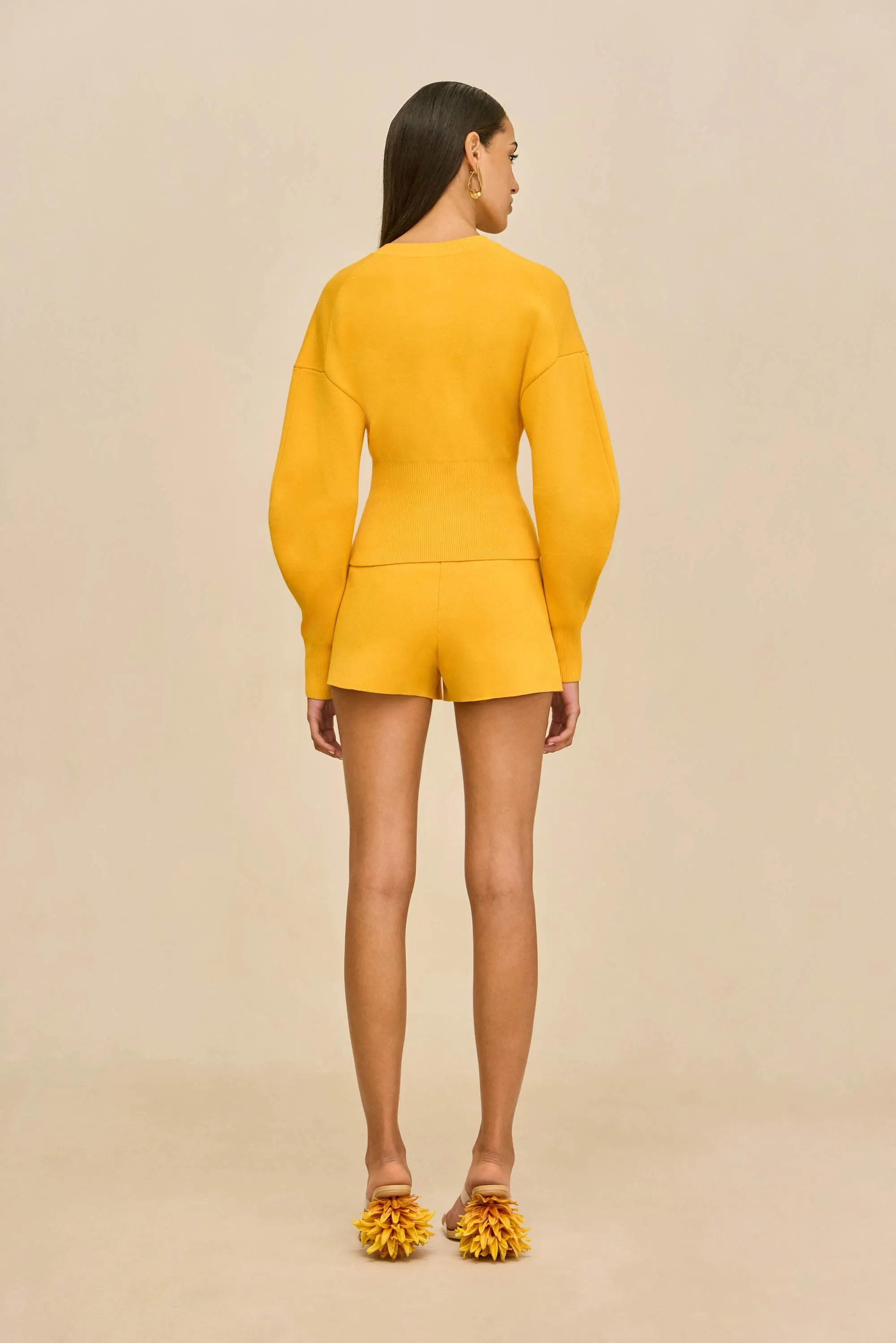 ACE KNIT SHORT - MARIGOLD sold by Cult Gaia product image thumbnail 5