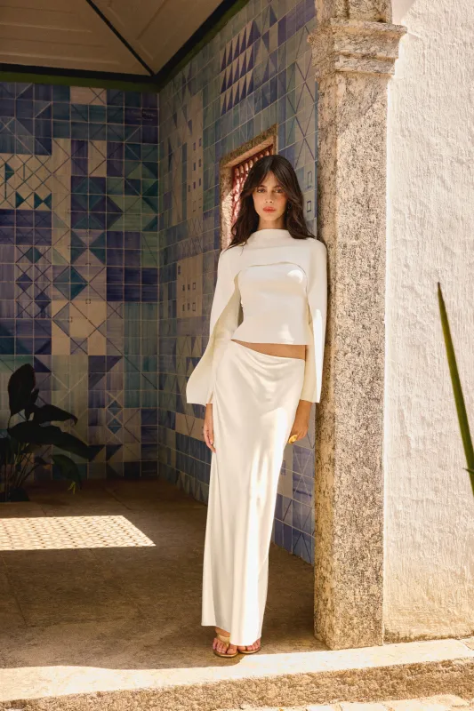 ALKA KNIT TOP - OFF WHITE sold by Cult Gaia