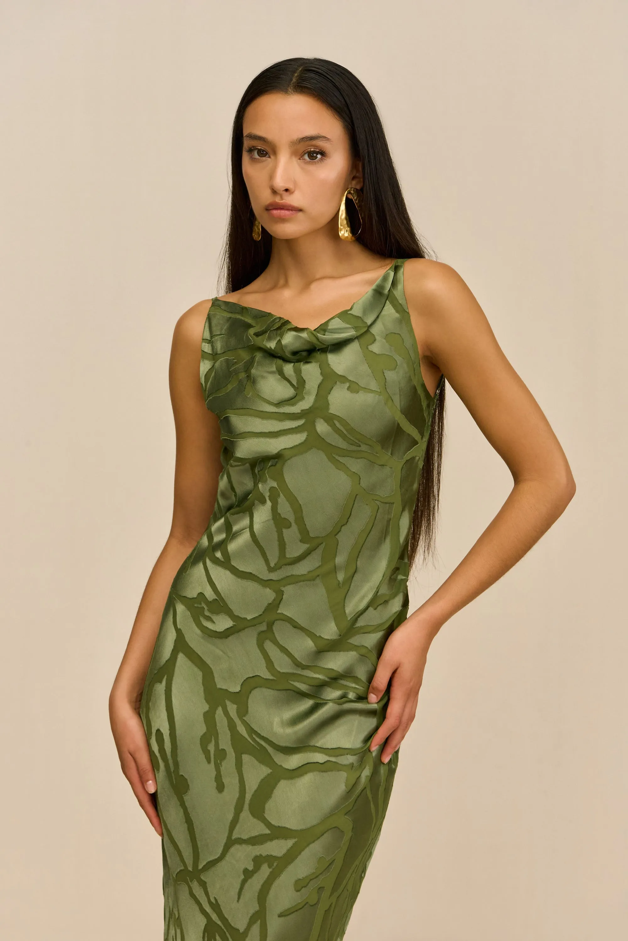 ALI GOWN - DEEP PASTURE sold by Cult Gaia product image thumbnail 4