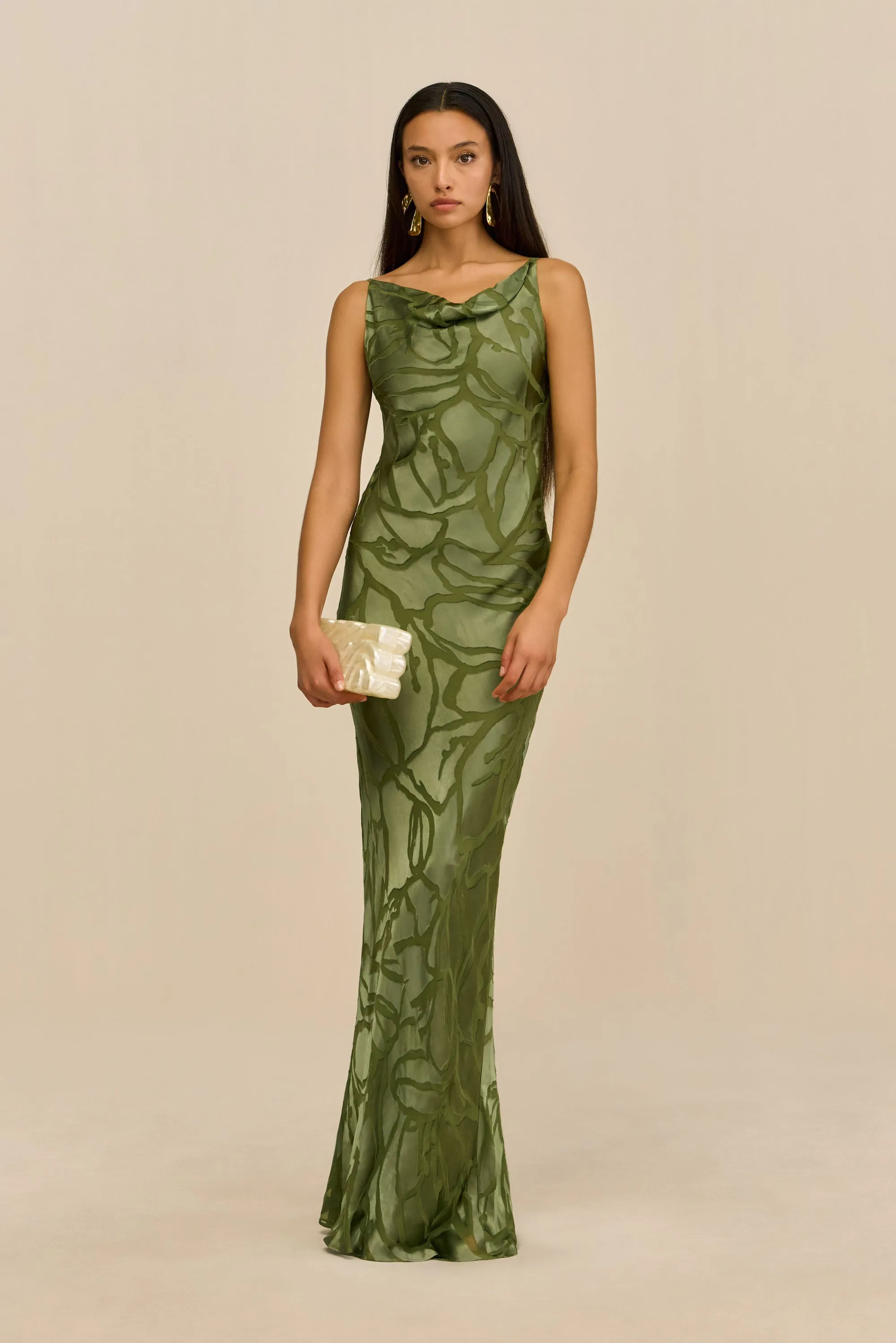 ALI GOWN - DEEP PASTURE sold by Cult Gaia product image thumbnail 5