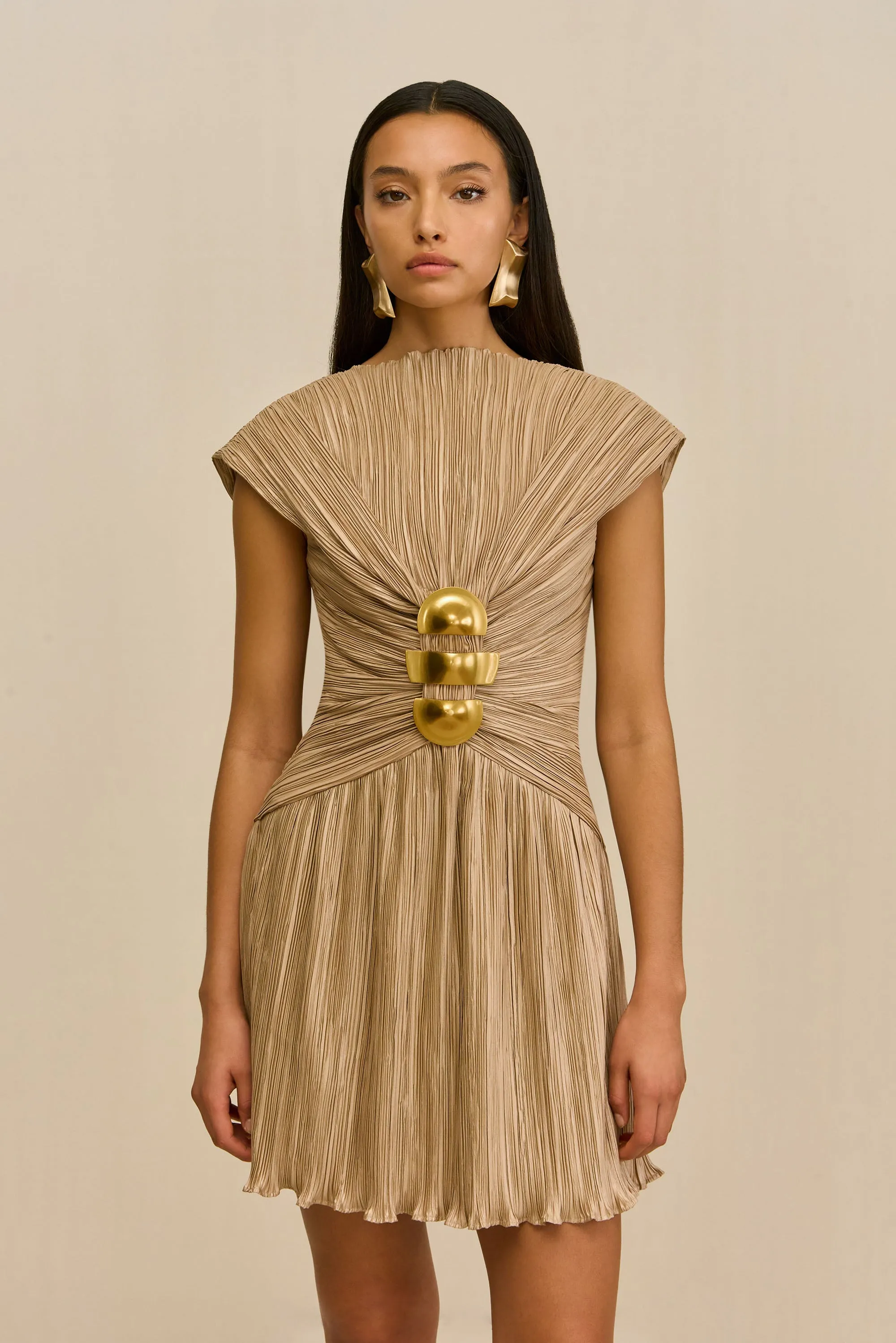 ANDROMEDA DRESS - SESAME sold by Cult Gaia product image thumbnail 5