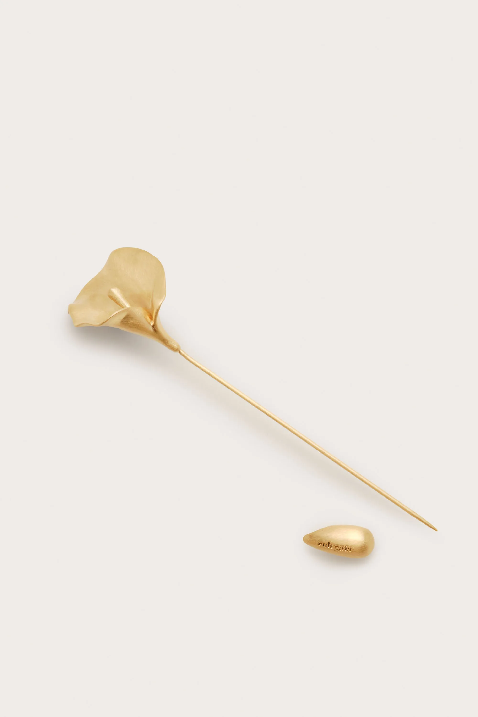 CALLA PIN - BRUSHED BRASS sold by Cult Gaia product image thumbnail 4