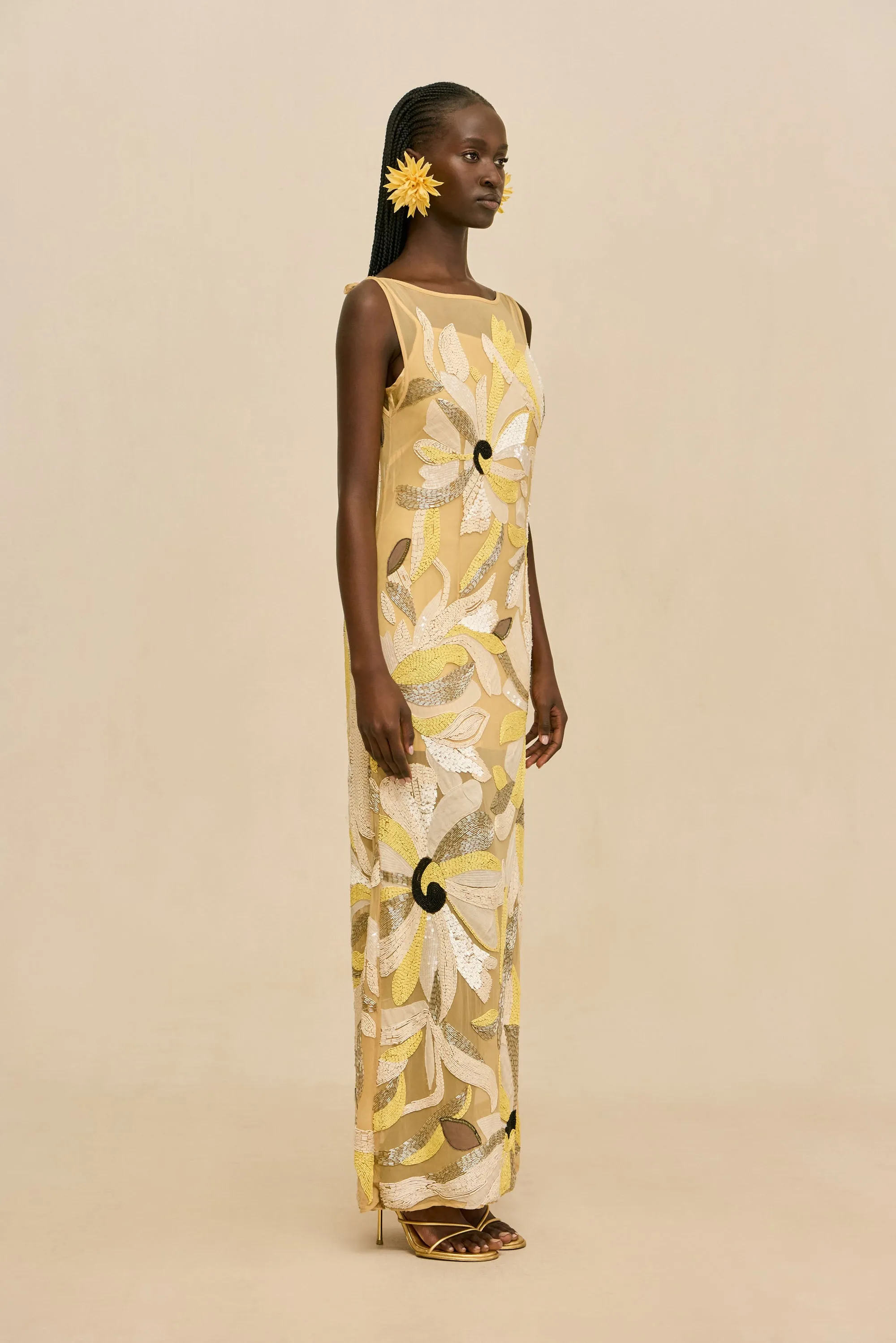 CERULEANA GOWN - WILD DAHLIA sold by Cult Gaia product image thumbnail 4