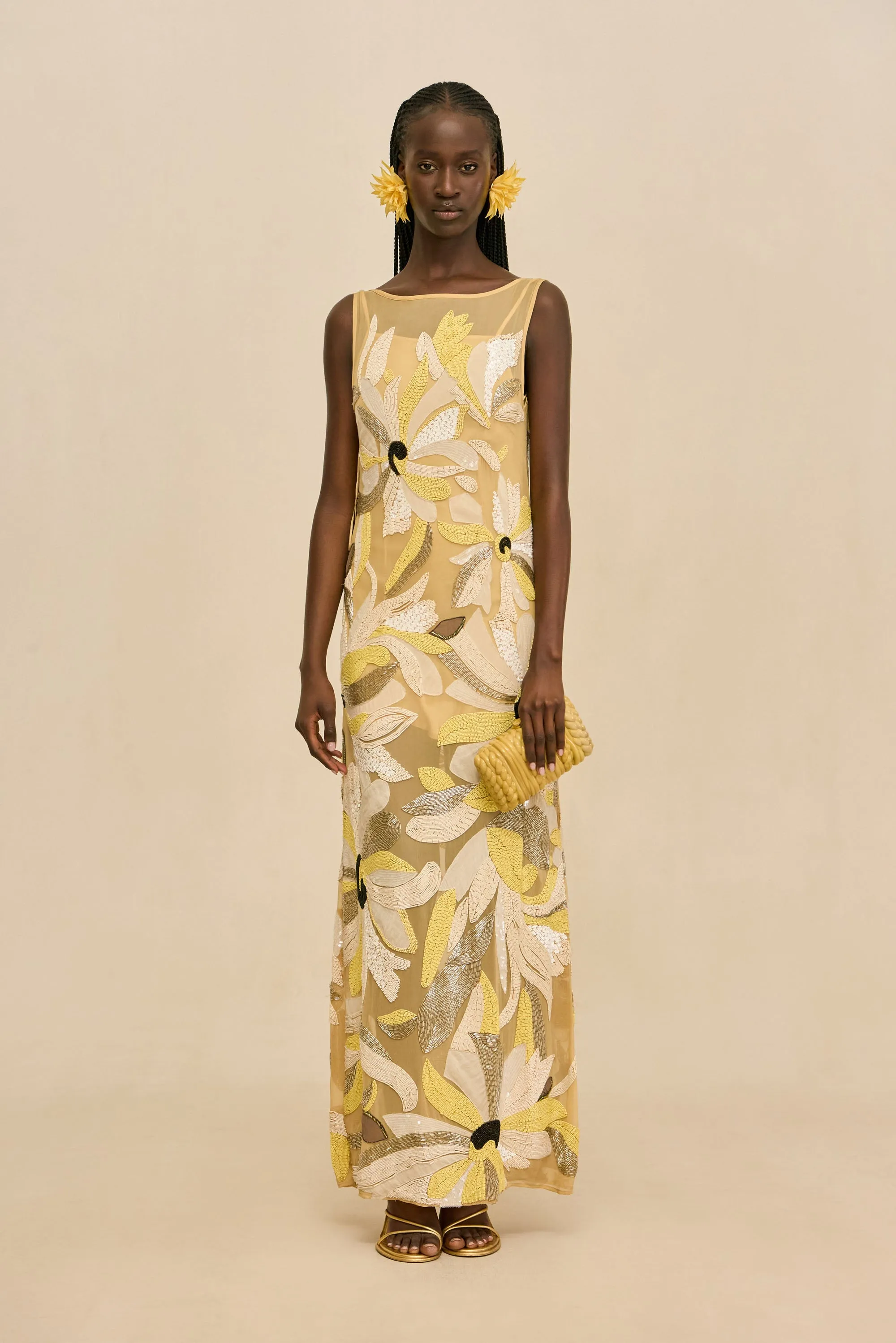 CERULEANA GOWN - WILD DAHLIA sold by Cult Gaia product image thumbnail 2