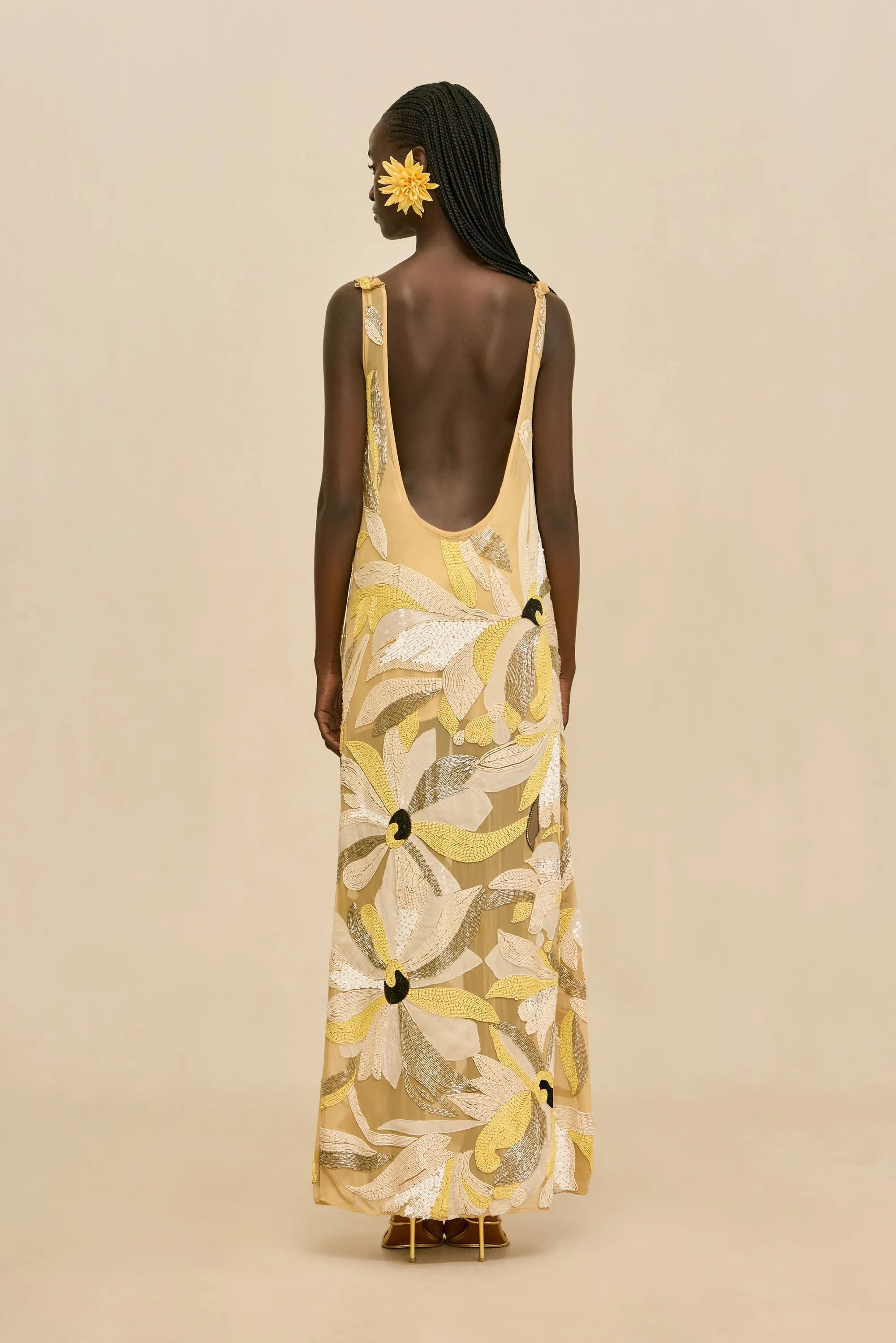 CERULEANA GOWN - WILD DAHLIA sold by Cult Gaia product image thumbnail 5