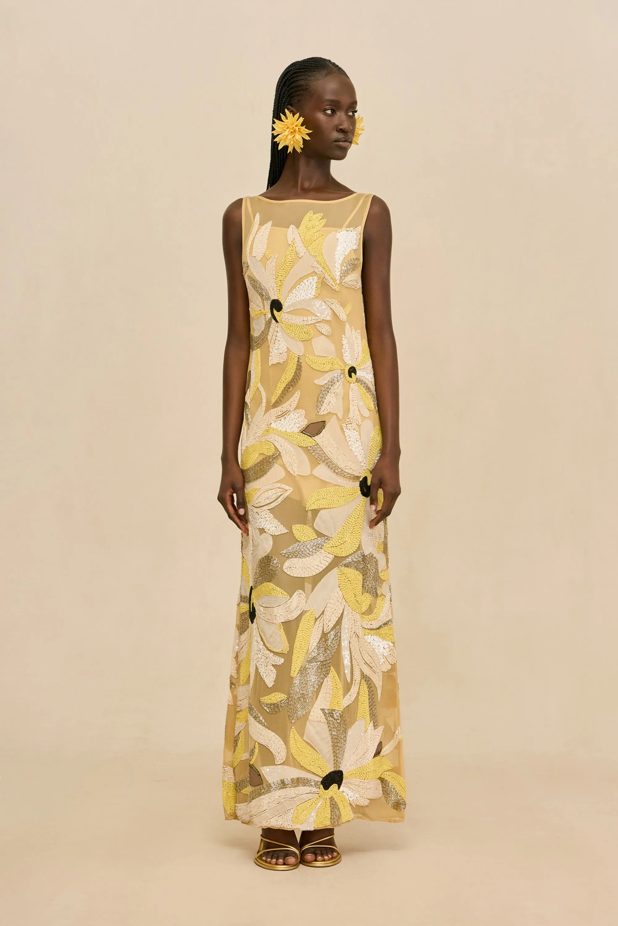 CERULEANA GOWN - WILD DAHLIA sold by Cult Gaia product image thumbnail 3