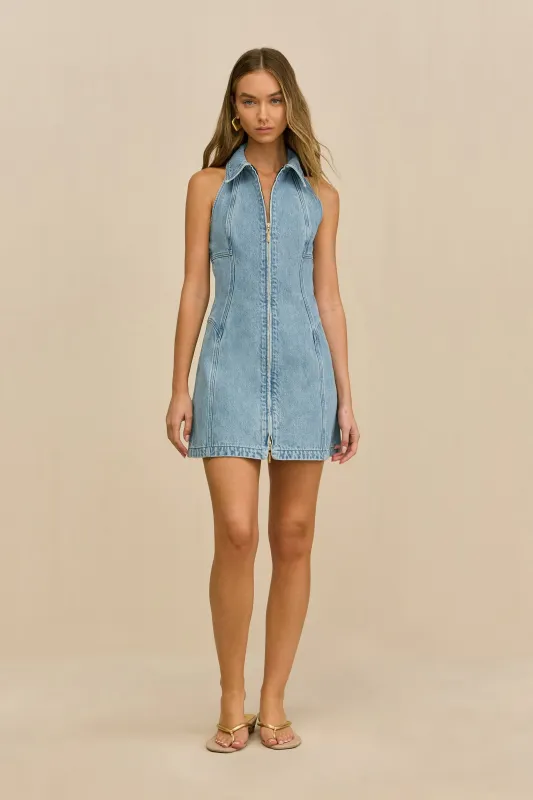 CHARO DRESS - VINTAGE BLUE sold by Cult Gaia