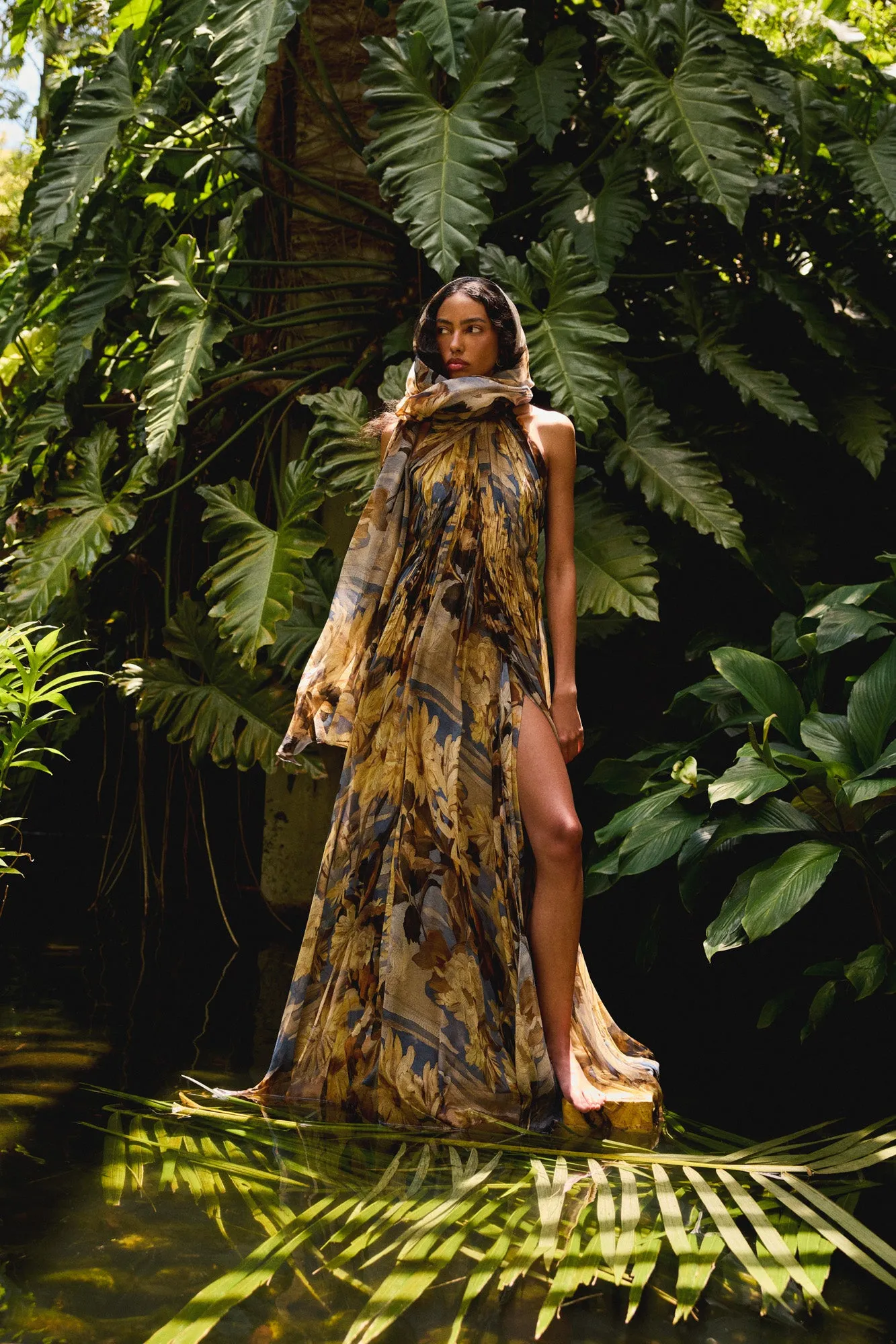 EMMITT GOWN - WILD DAHLIA sold by Cult Gaia