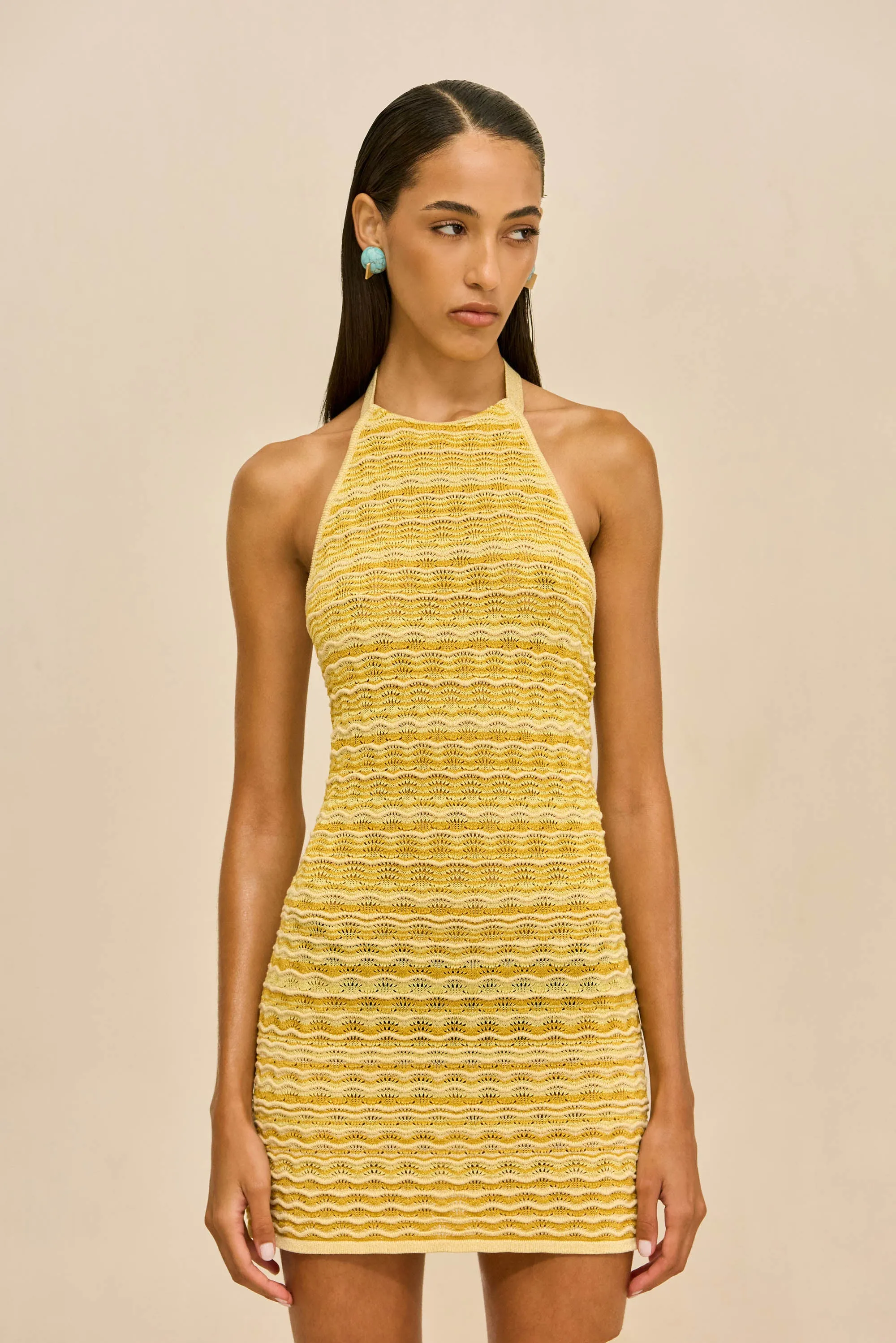 ERINA KNIT DRESS - MARIGOLD sold by Cult Gaia