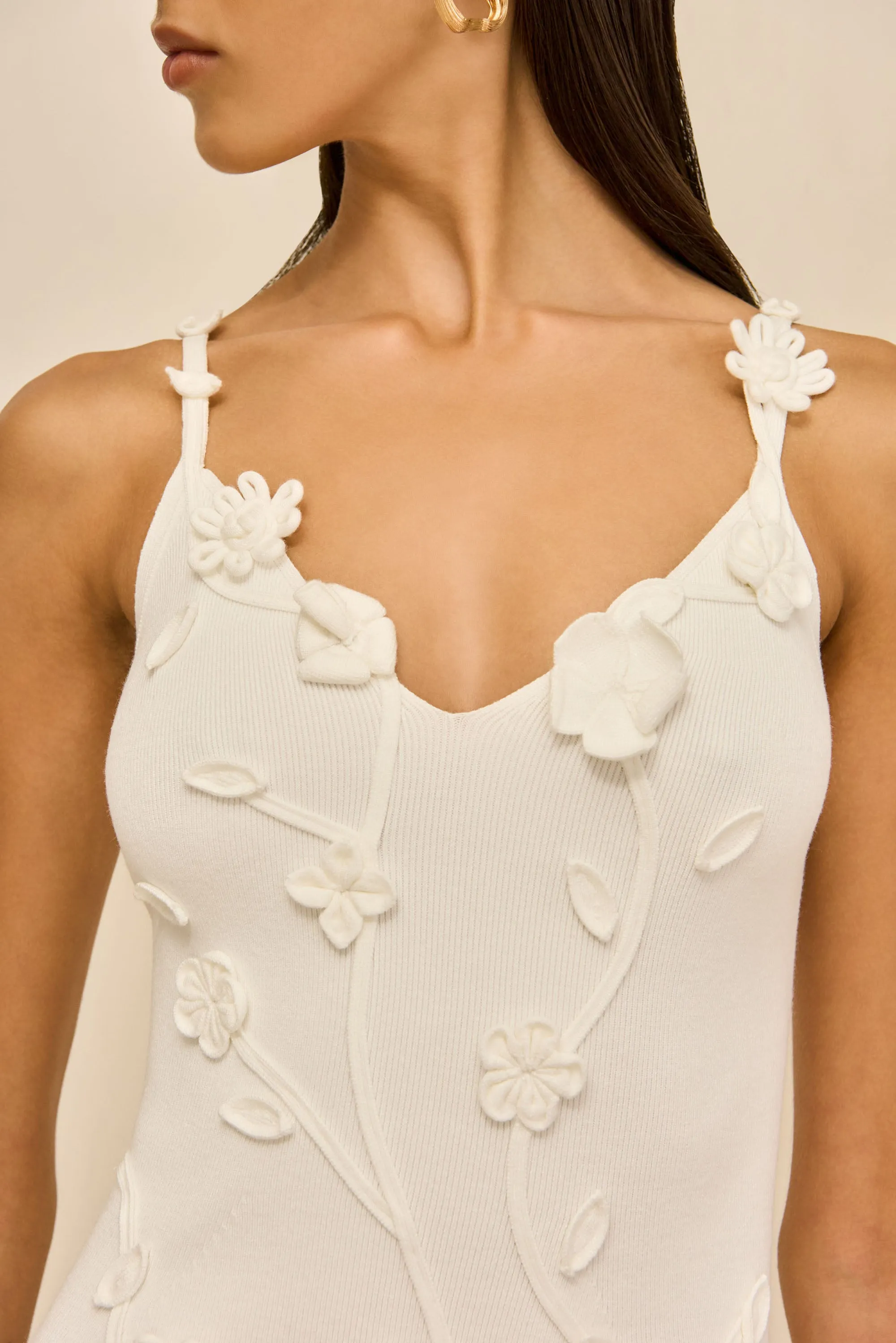 FLORA KNIT DRESS - OFF WHITE sold by Cult Gaia product image thumbnail 2