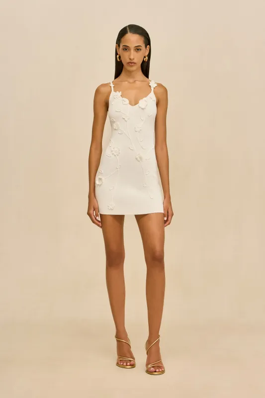 FLORA KNIT DRESS - OFF WHITE sold by Cult Gaia