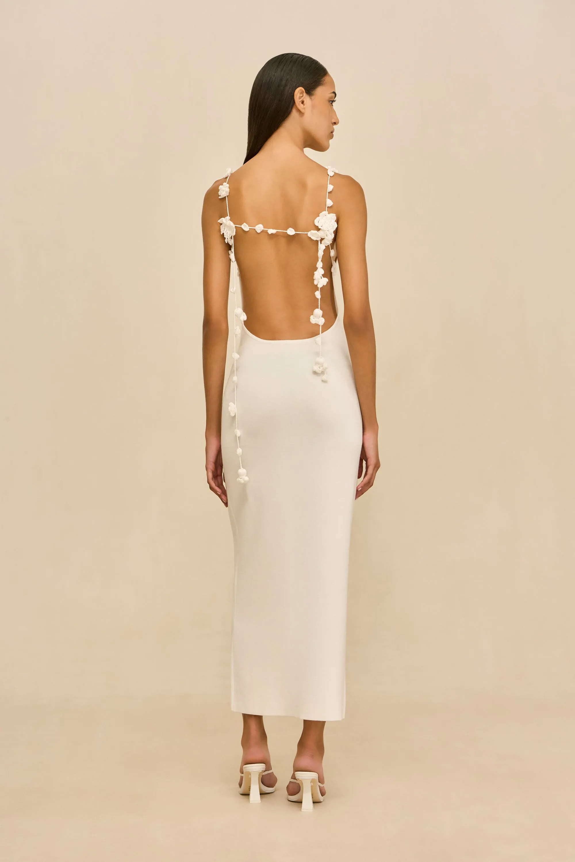 GIULIANA KNIT DRESS - OFF WHITE sold by Cult Gaia