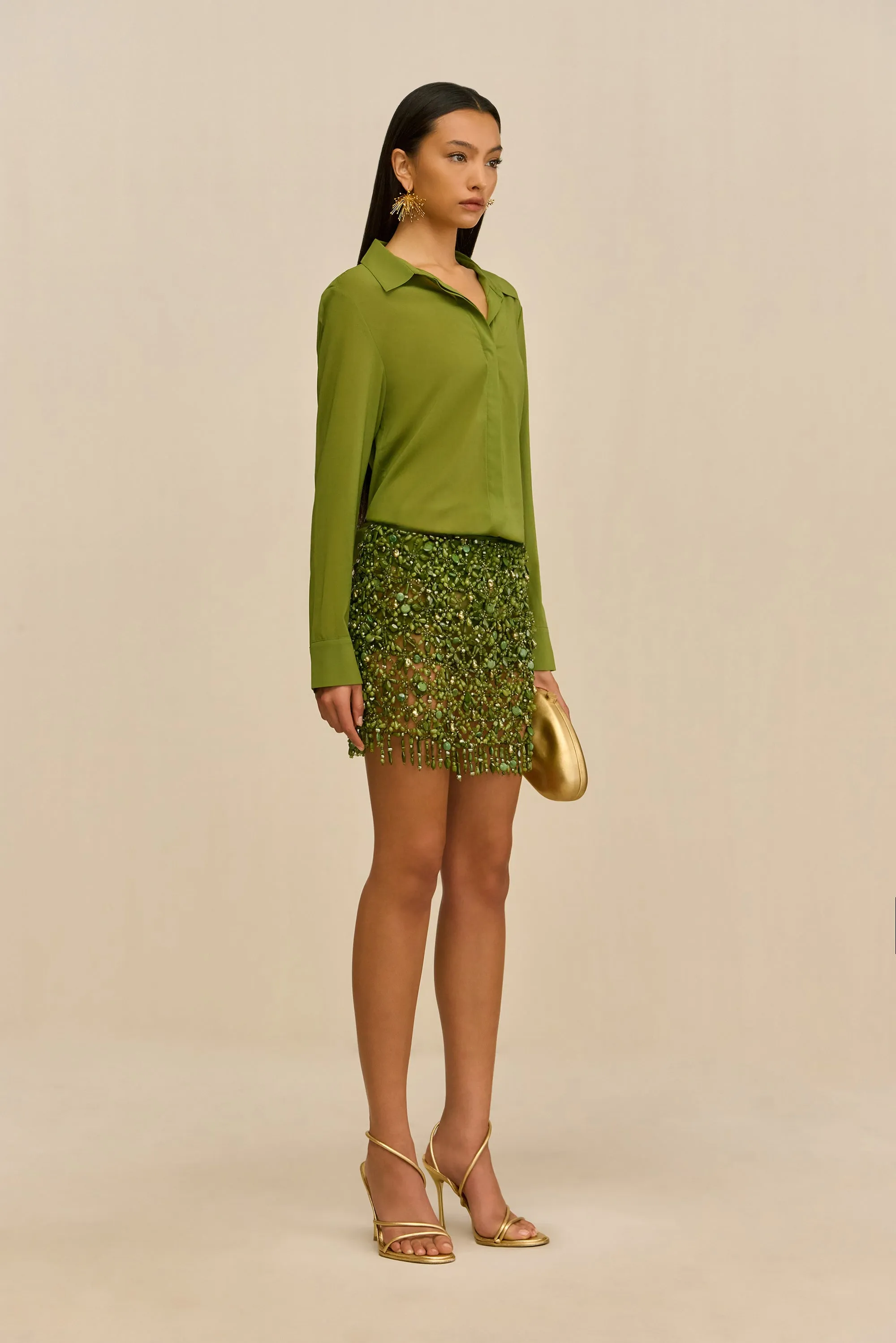 IDALIA SKIRT - DEEP PASTURE sold by Cult Gaia product image thumbnail 3