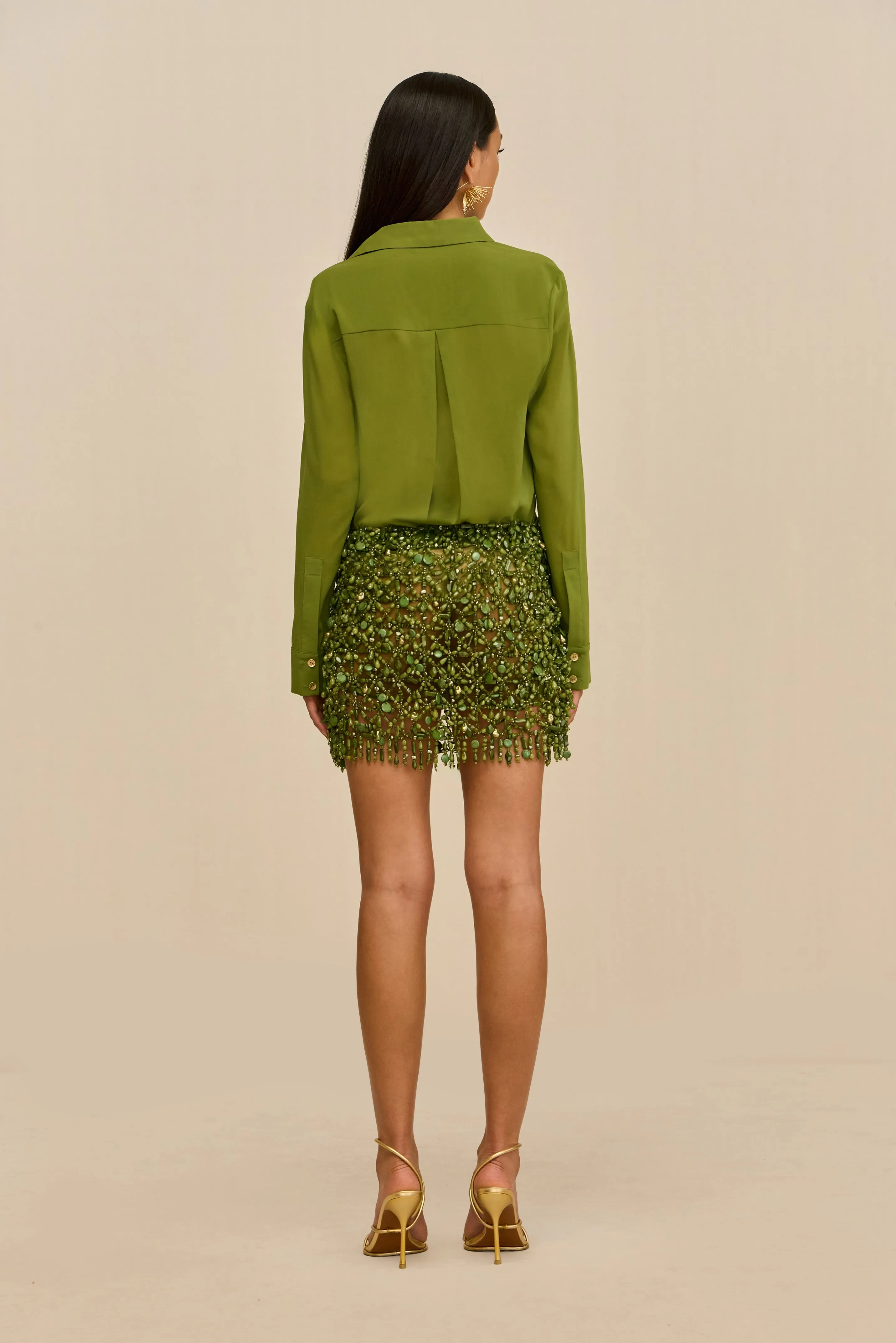 IDALIA SKIRT - DEEP PASTURE sold by Cult Gaia product image thumbnail 4