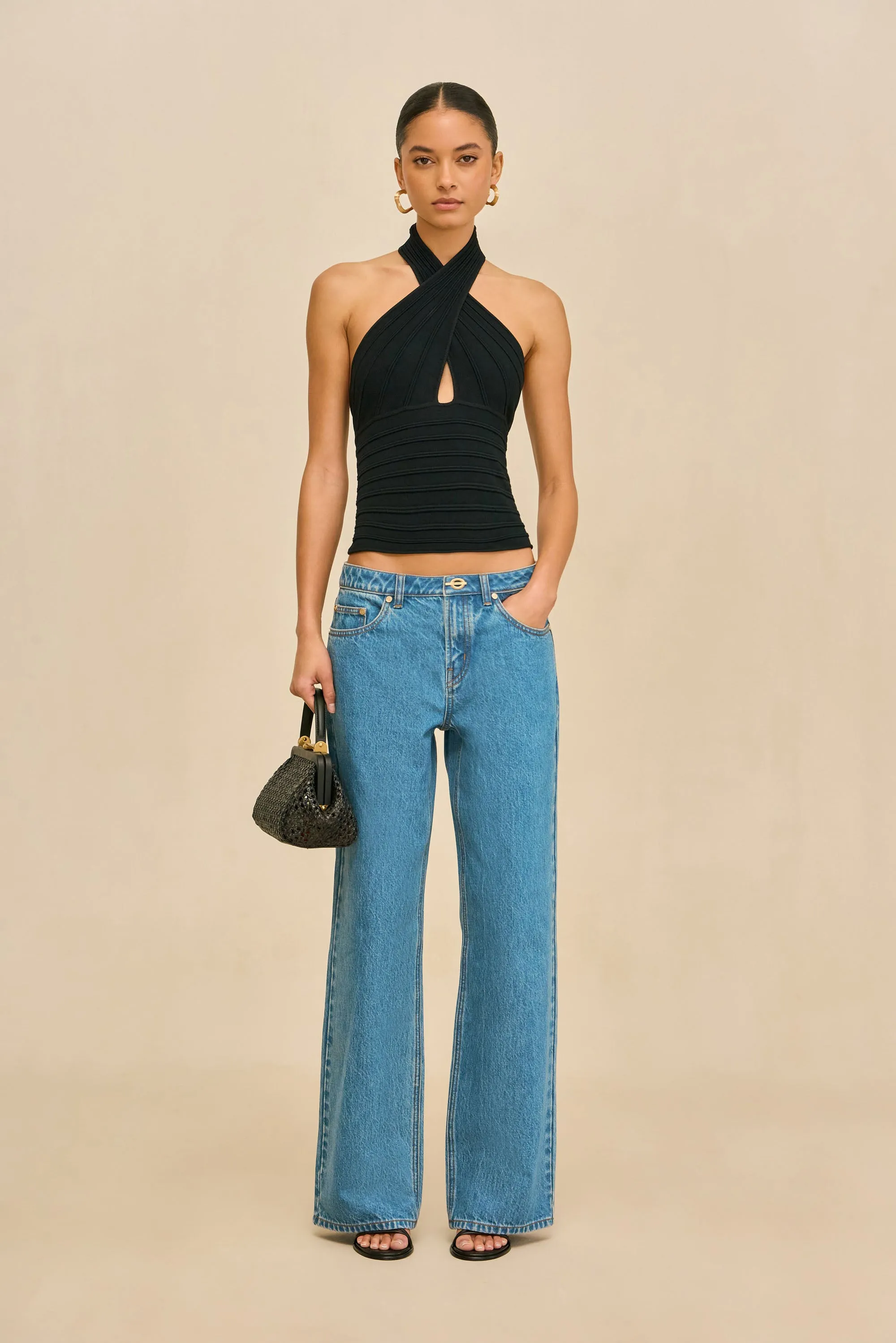 KANTA KNIT TOP - BLACK sold by Cult Gaia product image thumbnail 4