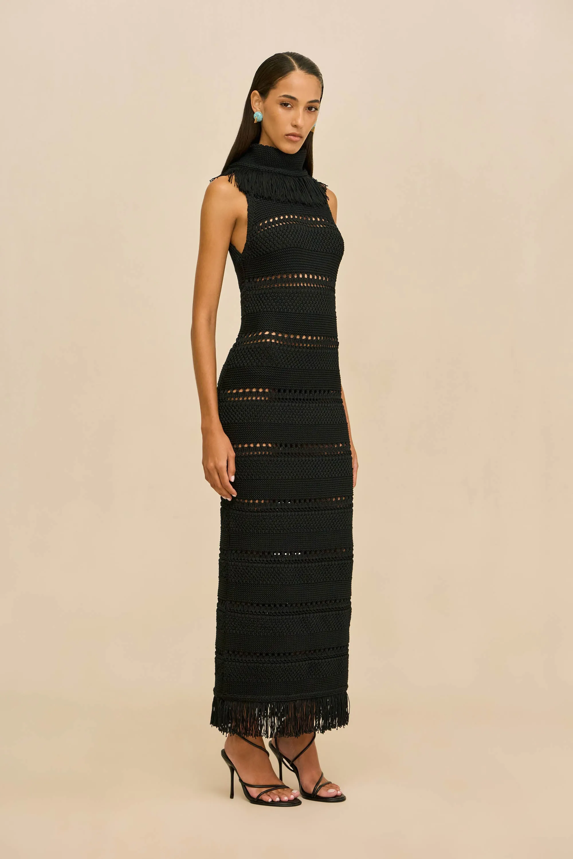KADIMAH KNIT DRESS - BLACK sold by Cult Gaia product image thumbnail 4