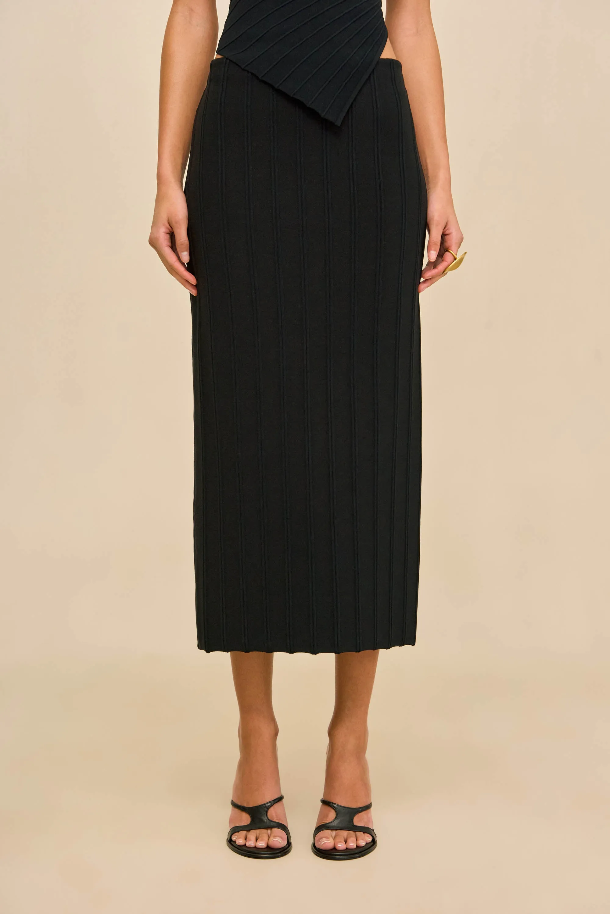 MARLINE KNIT SKIRT - BLACK sold by Cult Gaia product image thumbnail 2