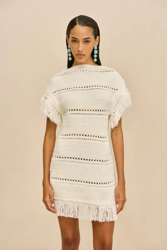 MAREN KNIT DRESS - OFF WHITE sold by Cult Gaia