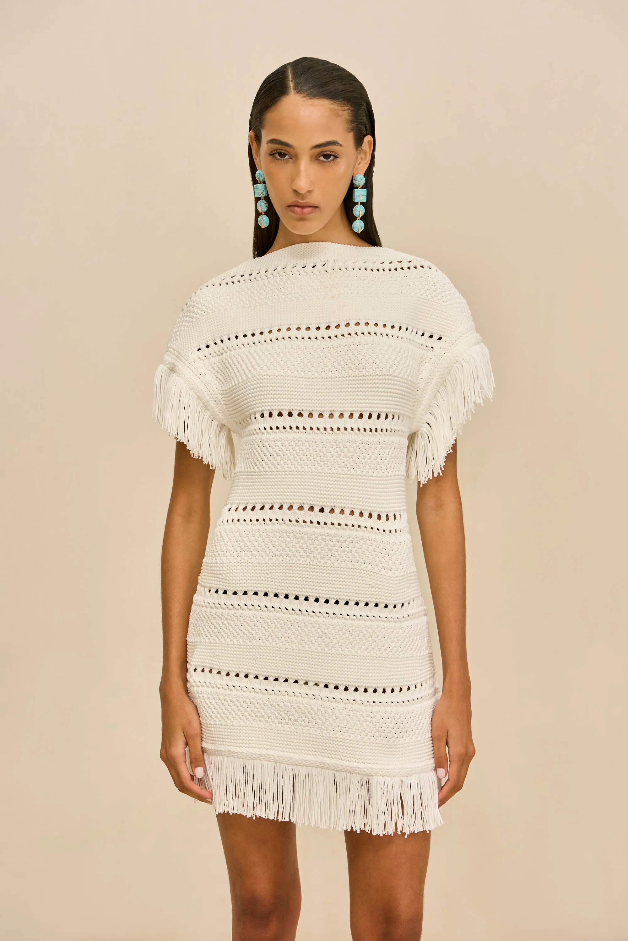 MAREN KNIT DRESS - OFF WHITE sold by Cult Gaia
