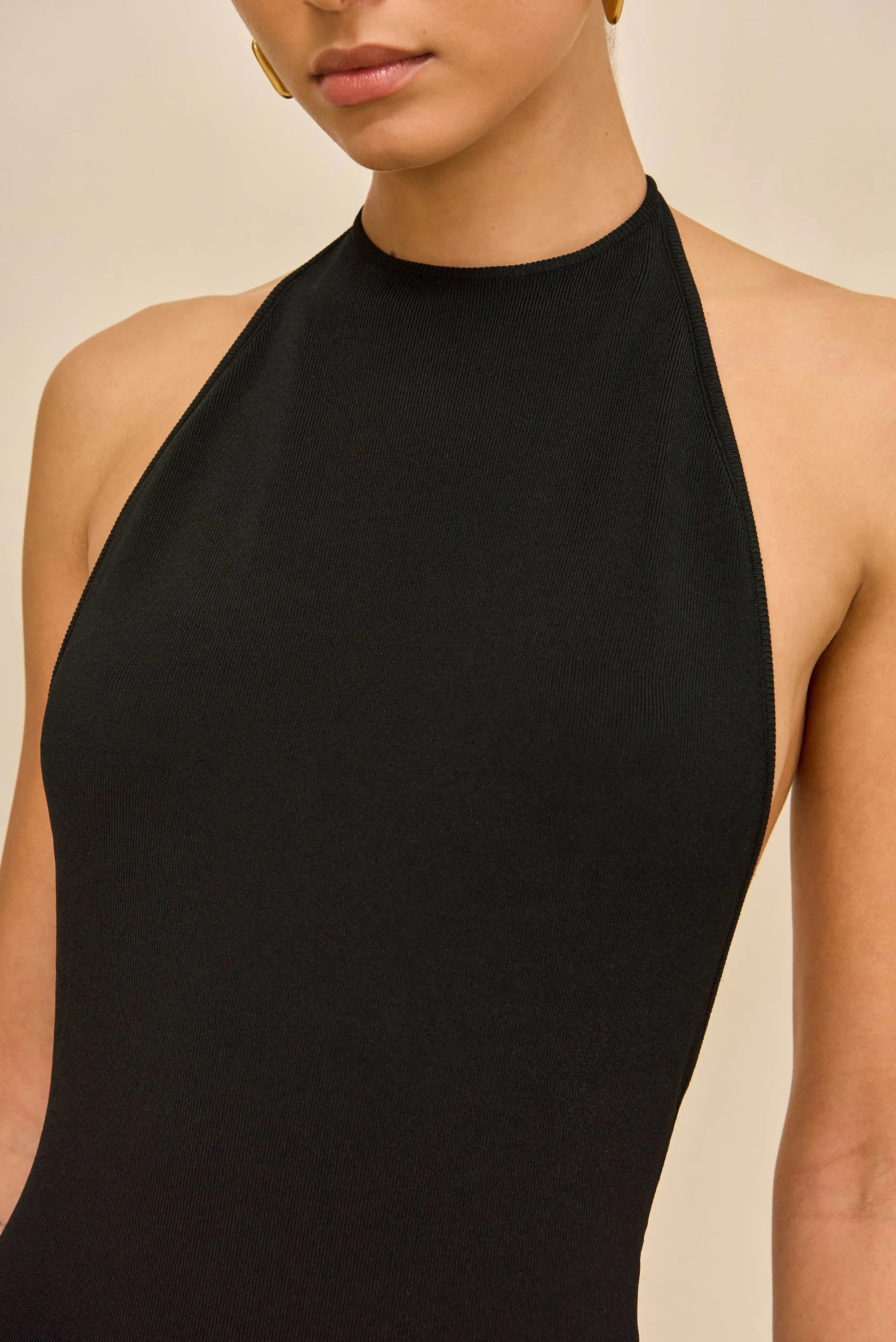 MINNIE KNIT BODYSUIT - BLACK sold by Cult Gaia product image thumbnail 4